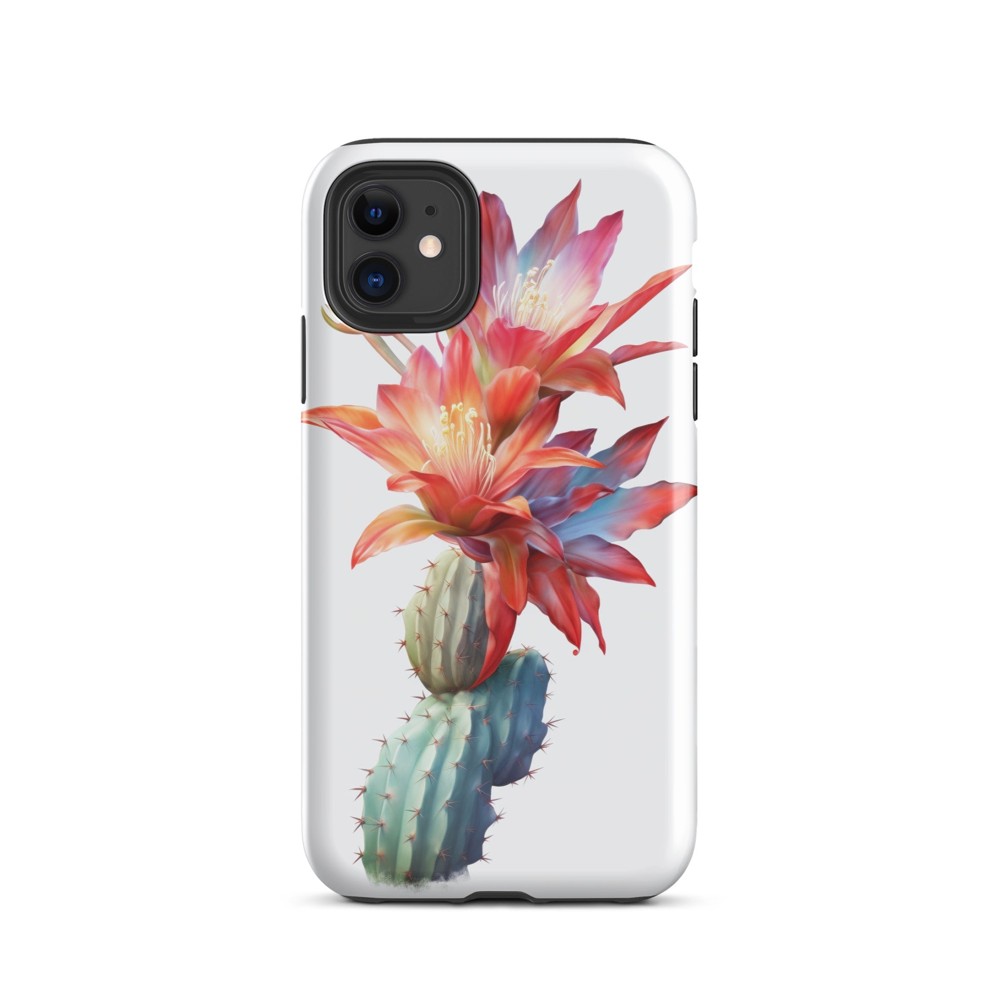 Orchid Cactus Flower iPhone Case by Visual Verse - Image 1