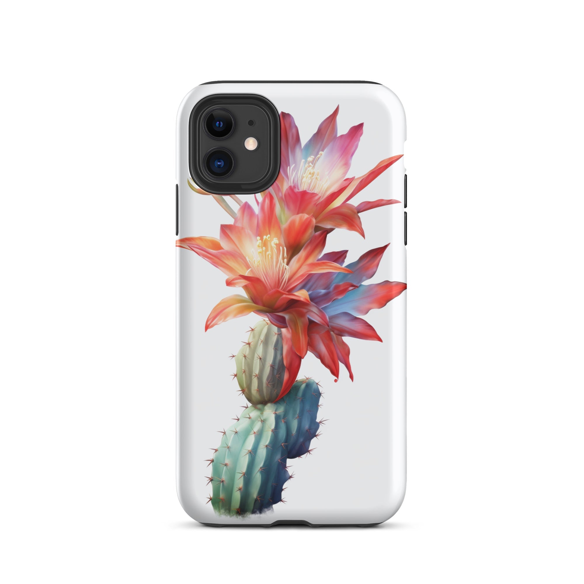 Orchid Cactus Flower iPhone Case by Visual Verse - Image 2