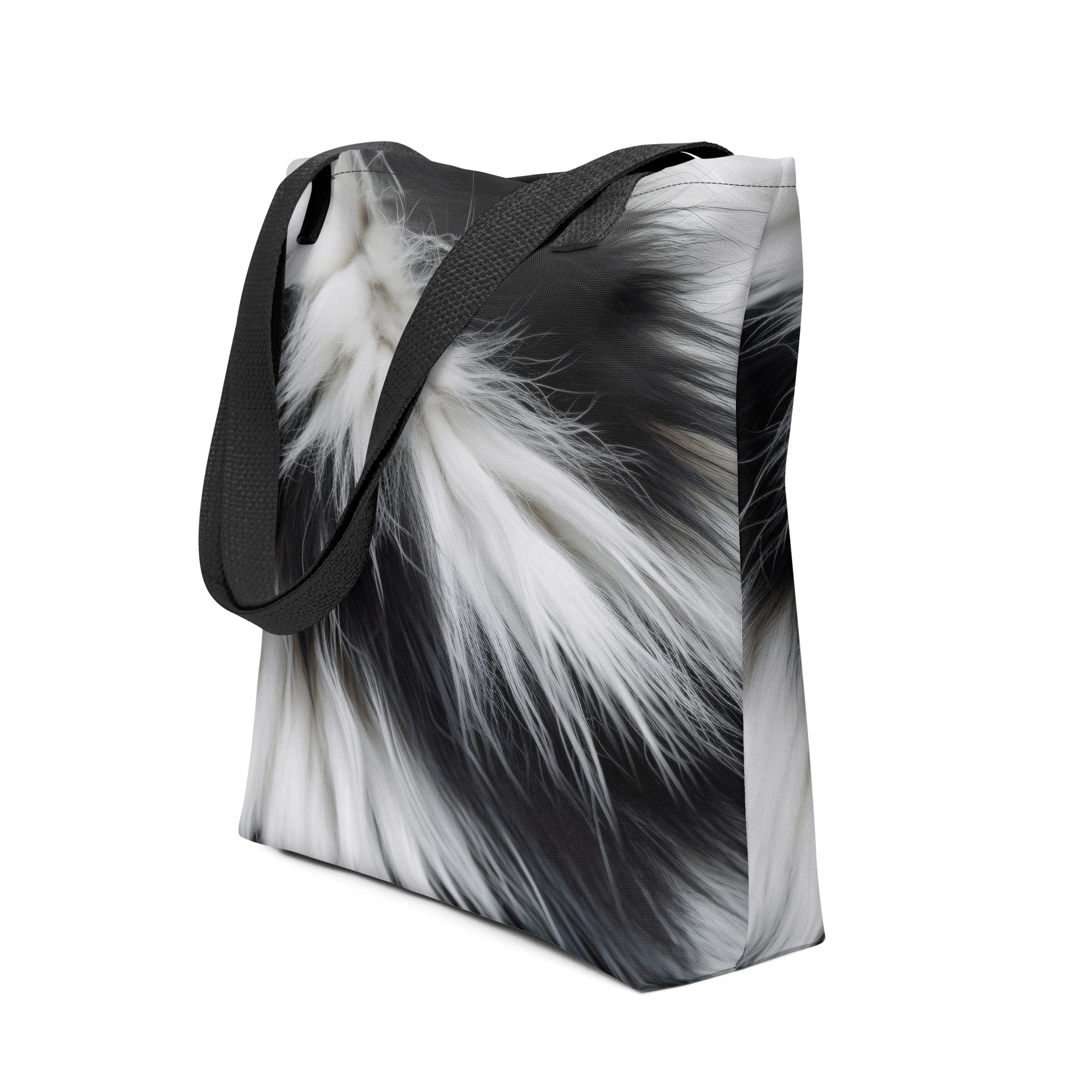 Panda Fur Tote Bag by Visual Verse - Image 1