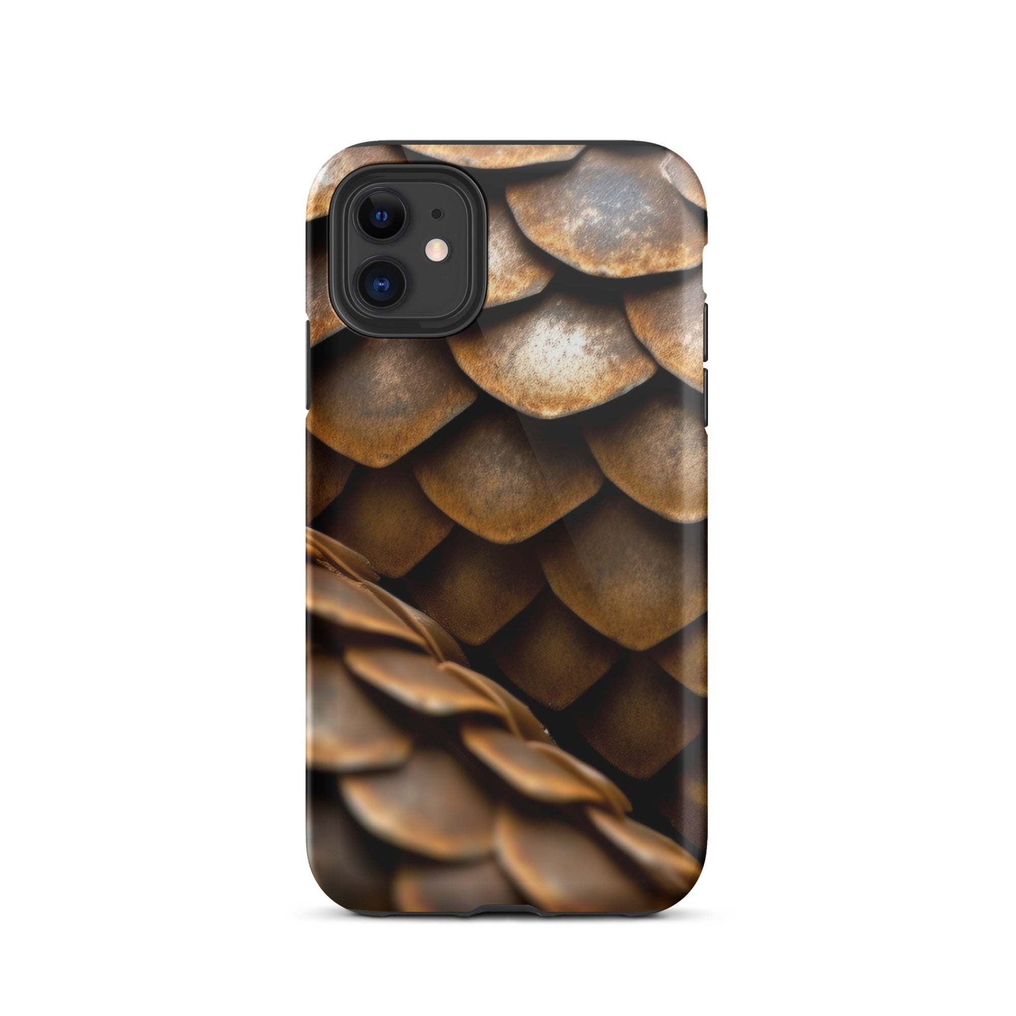 Patterned Pangolin Scale iPhone Case by Visual Verse - Image 1