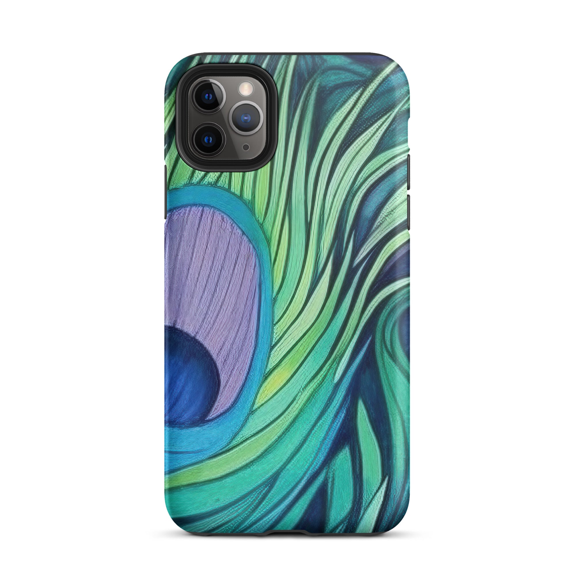 Peacock Feathers iPhone Case by Visual Verse - Image 5