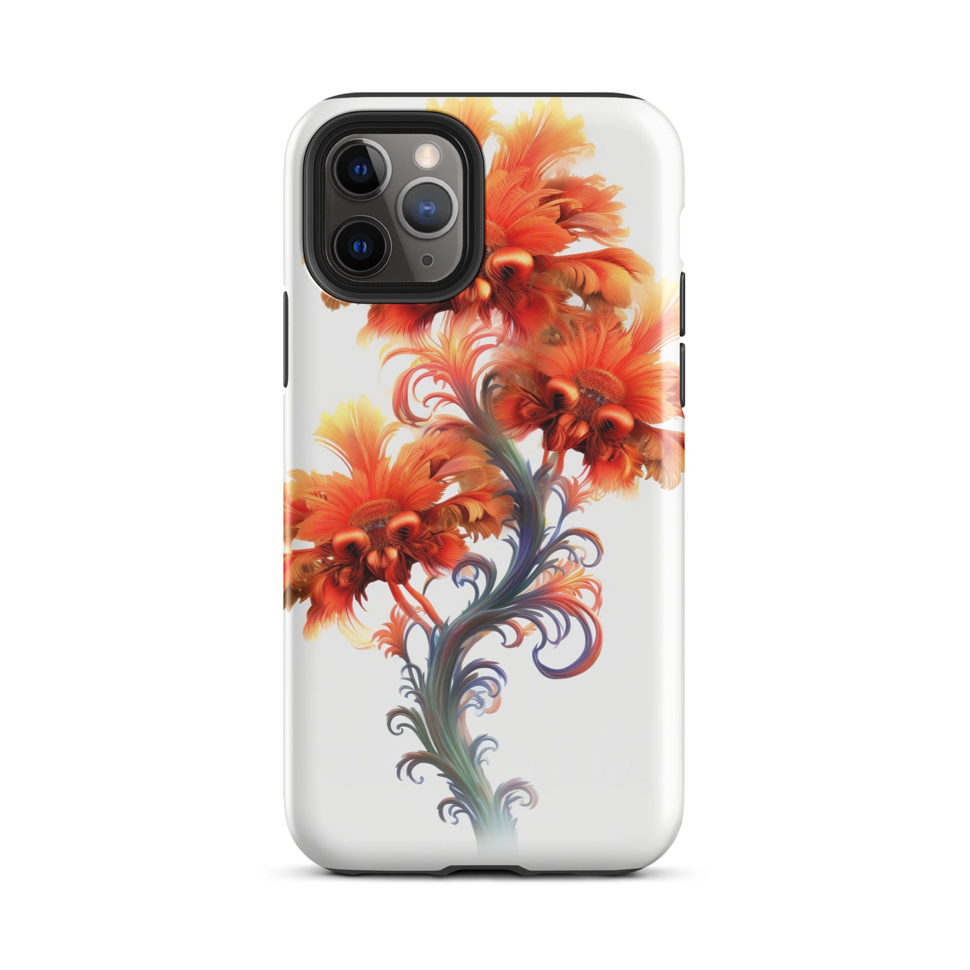 Peacock Flower iPhone Case by Visual Verse - Image 3