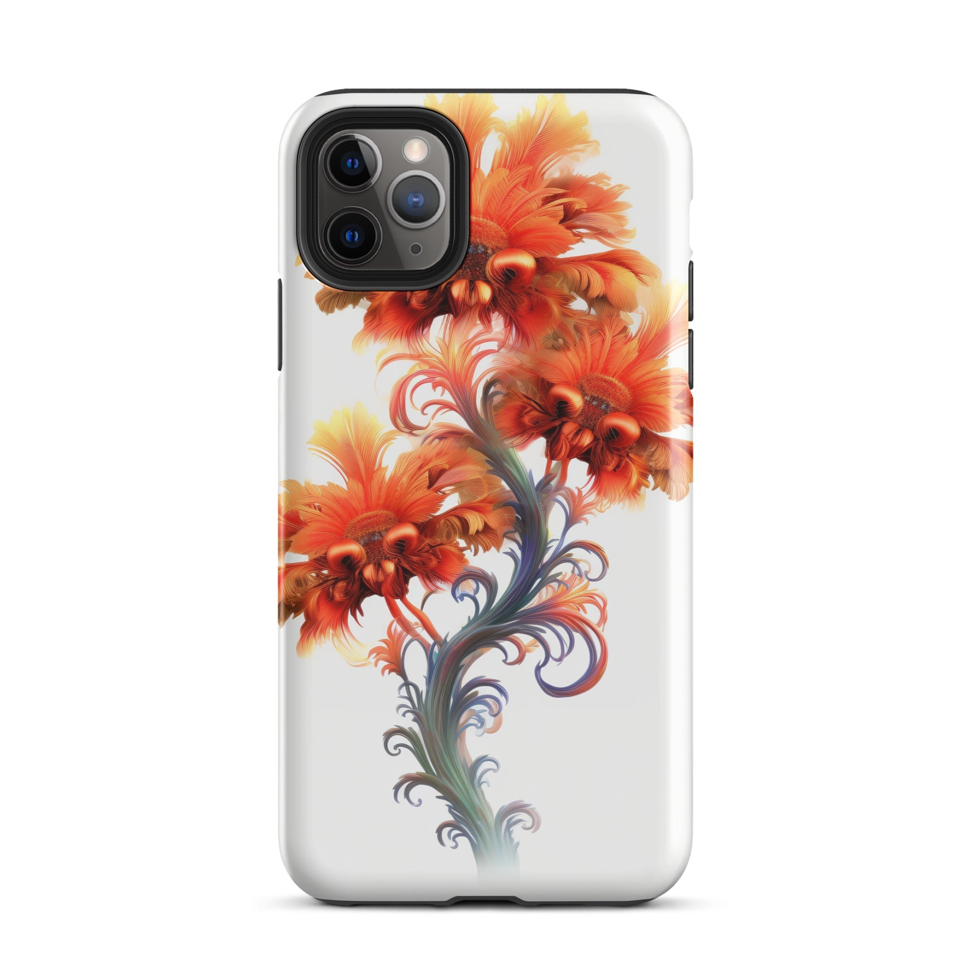 Peacock Flower iPhone Case by Visual Verse - Image 5