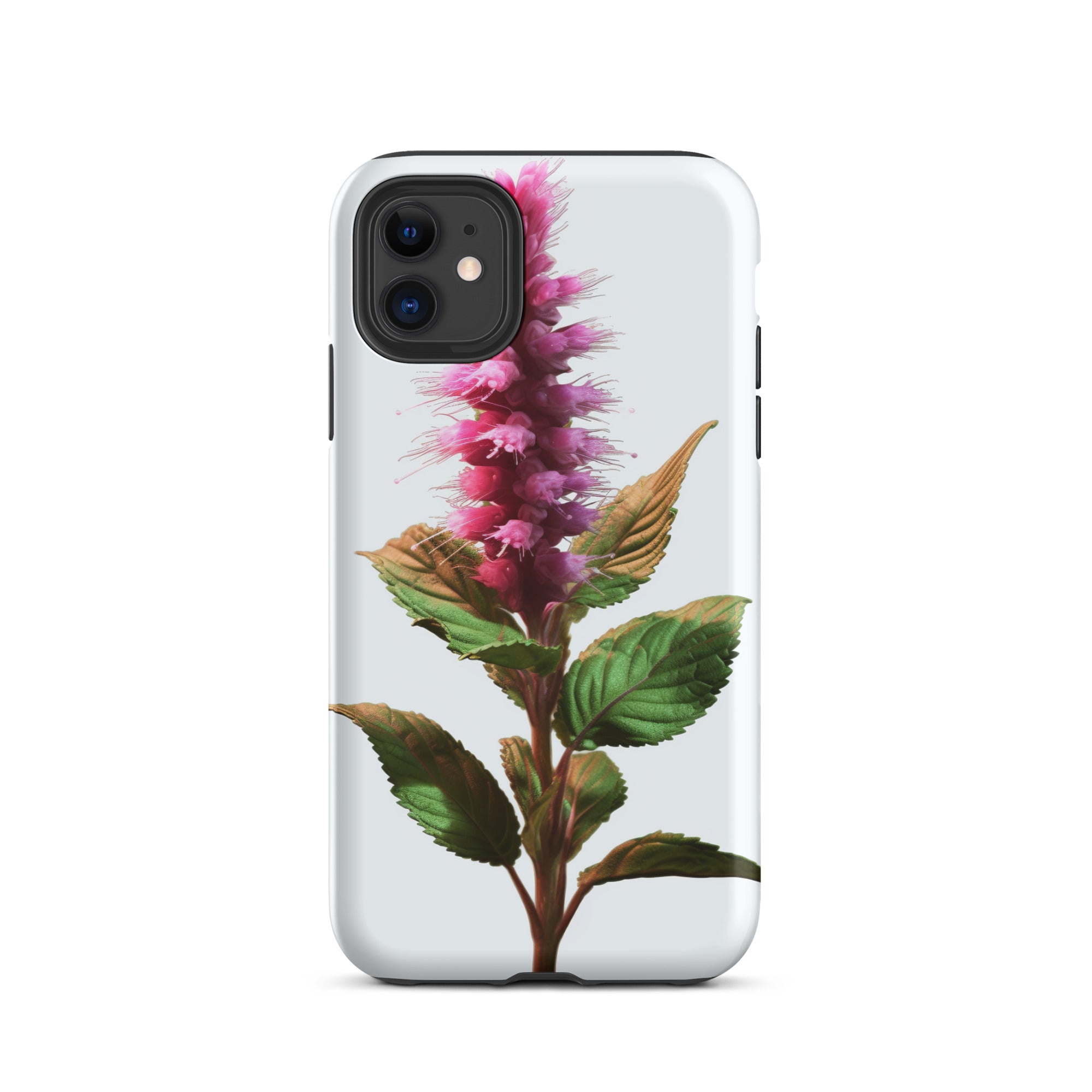 Peppermint Flower iPhone Case by Visual Verse - Image 2