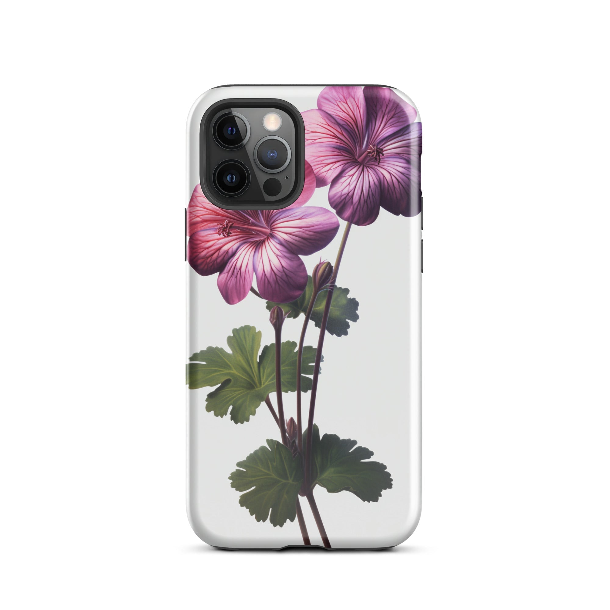 Pink Geranium Flower iPhone Case by Visual Verse - Image 11