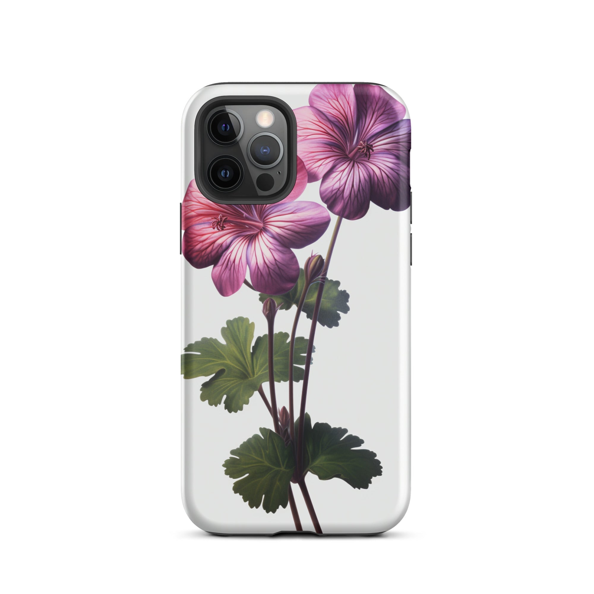 Pink Geranium Flower iPhone Case by Visual Verse - Image 12