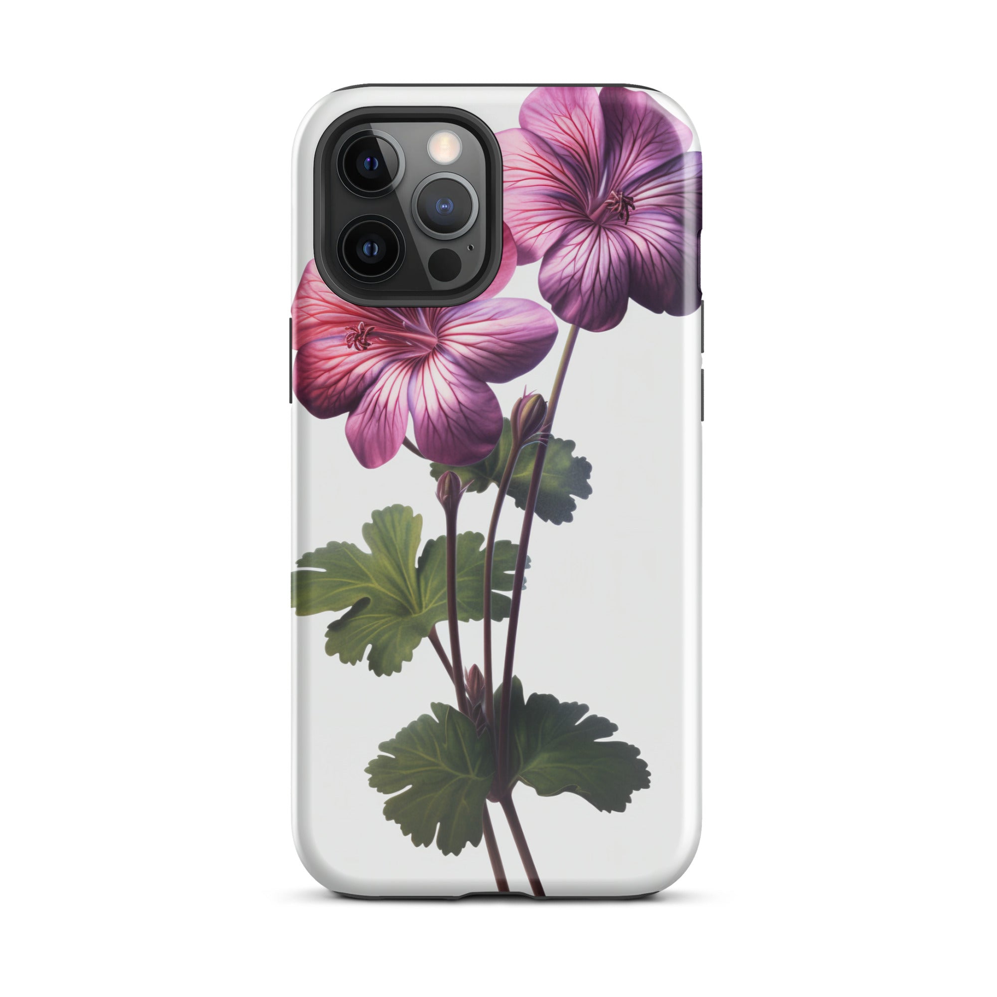 Pink Geranium Flower iPhone Case by Visual Verse - Image 13