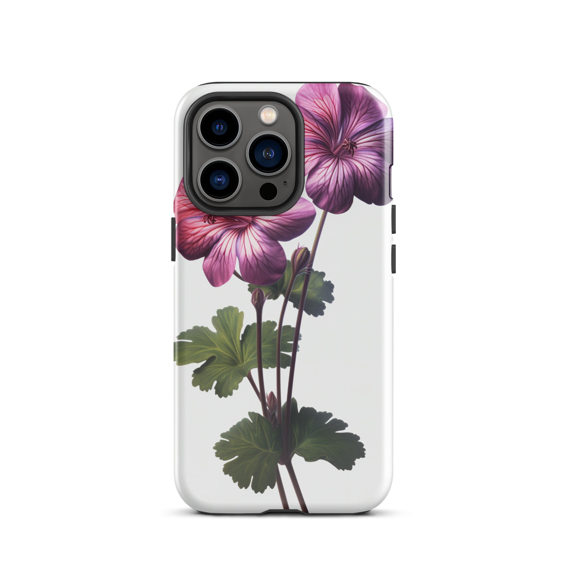 Pink Geranium Flower iPhone Case by Visual Verse - Image 19