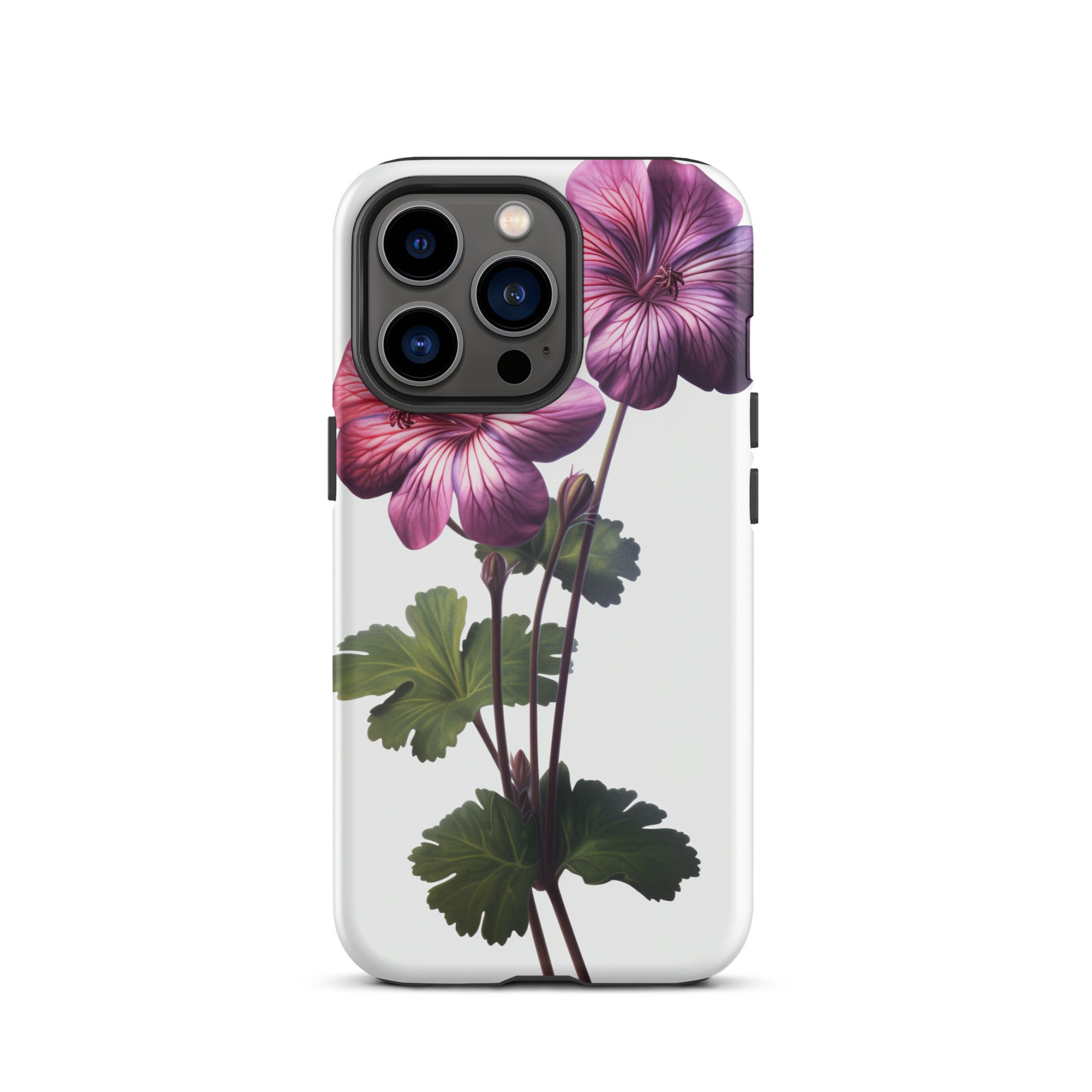 Pink Geranium Flower iPhone Case by Visual Verse - Image 20