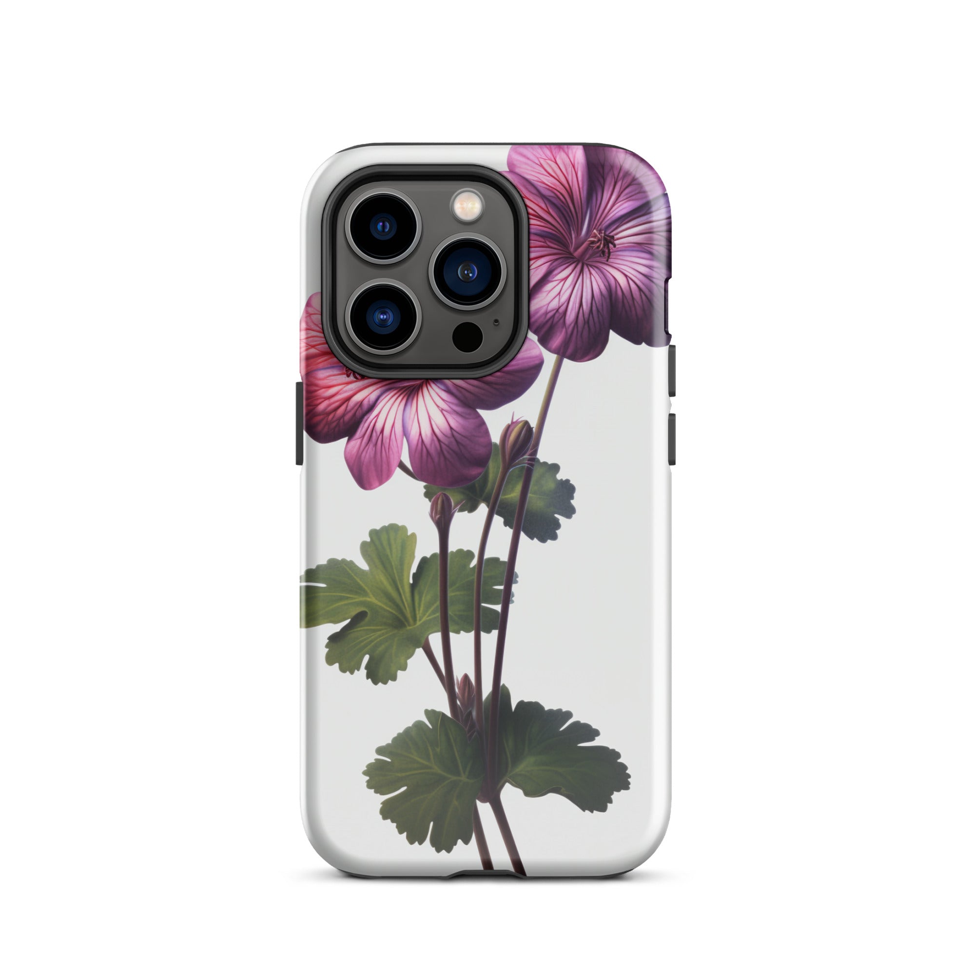Pink Geranium Flower iPhone Case by Visual Verse - Image 27