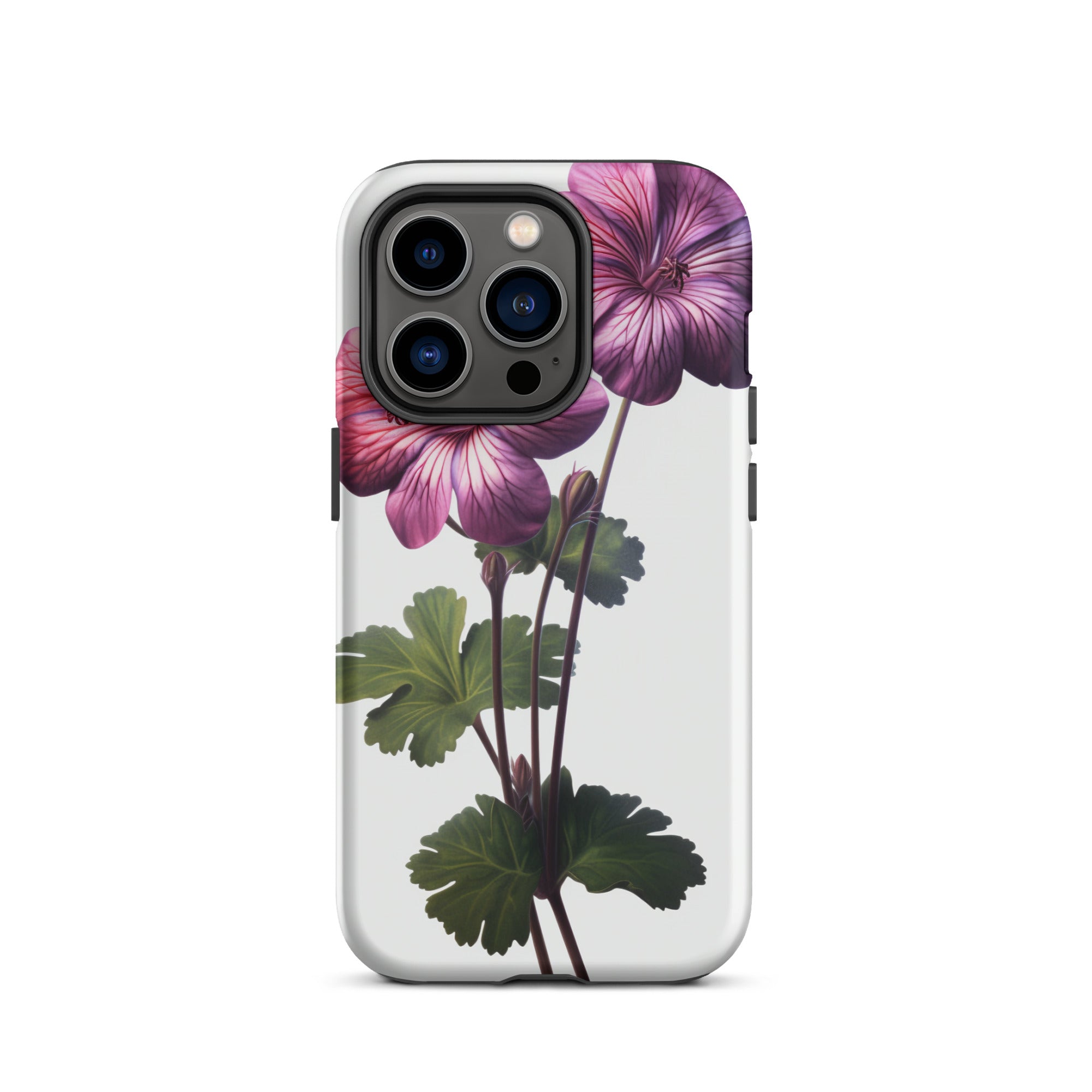Pink Geranium Flower iPhone Case by Visual Verse - Image 28