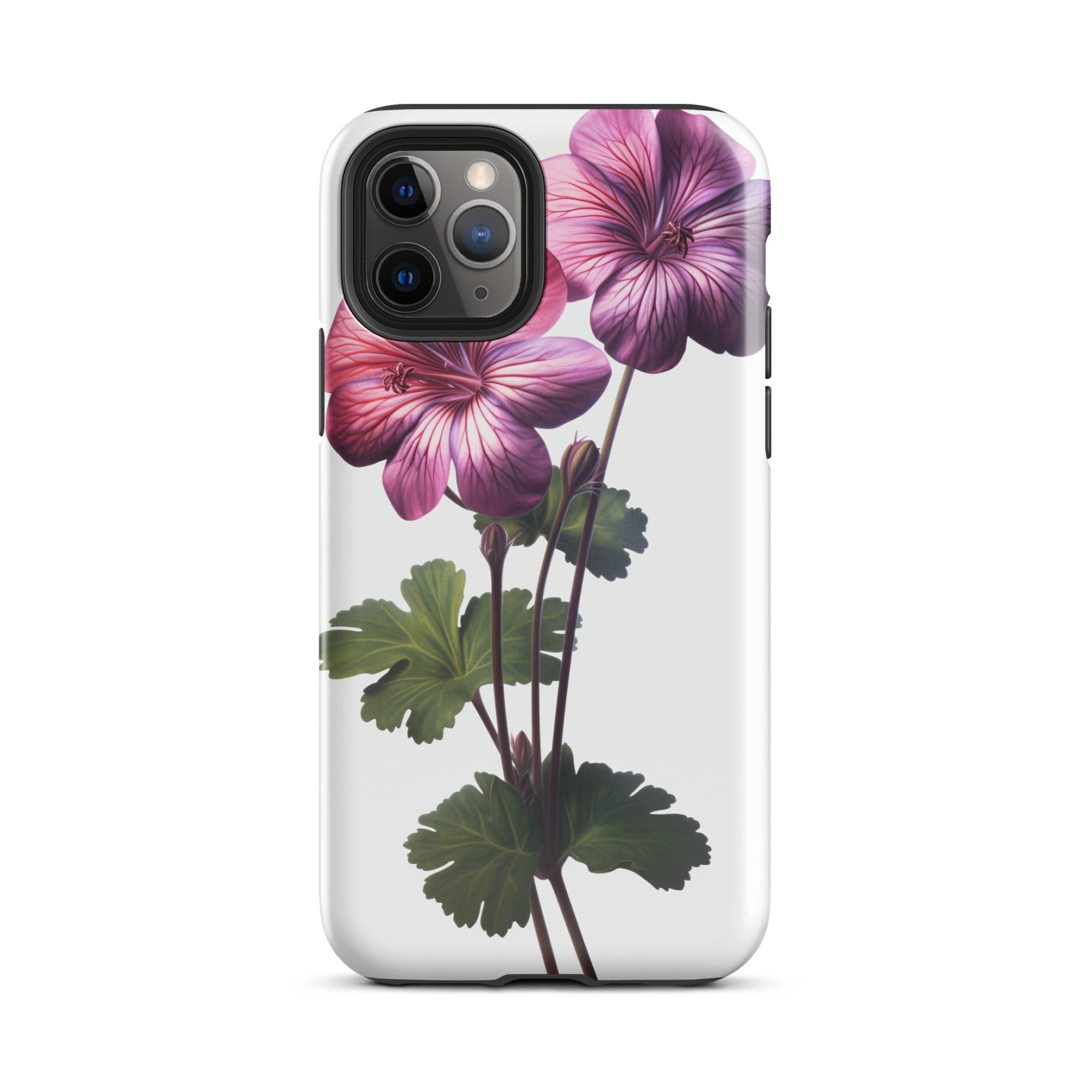 Pink Geranium Flower iPhone Case by Visual Verse - Image 3