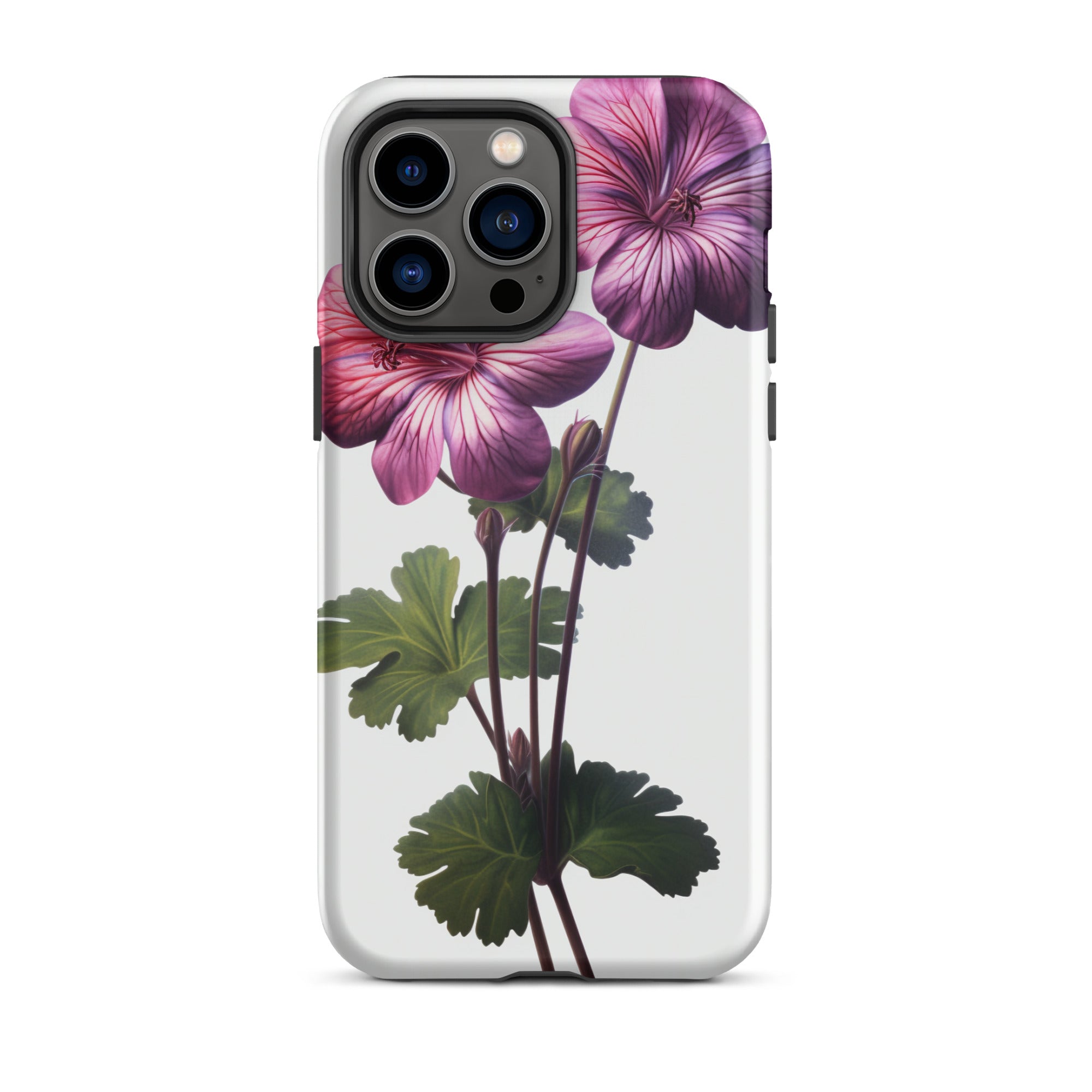 Pink Geranium Flower iPhone Case by Visual Verse - Image 30