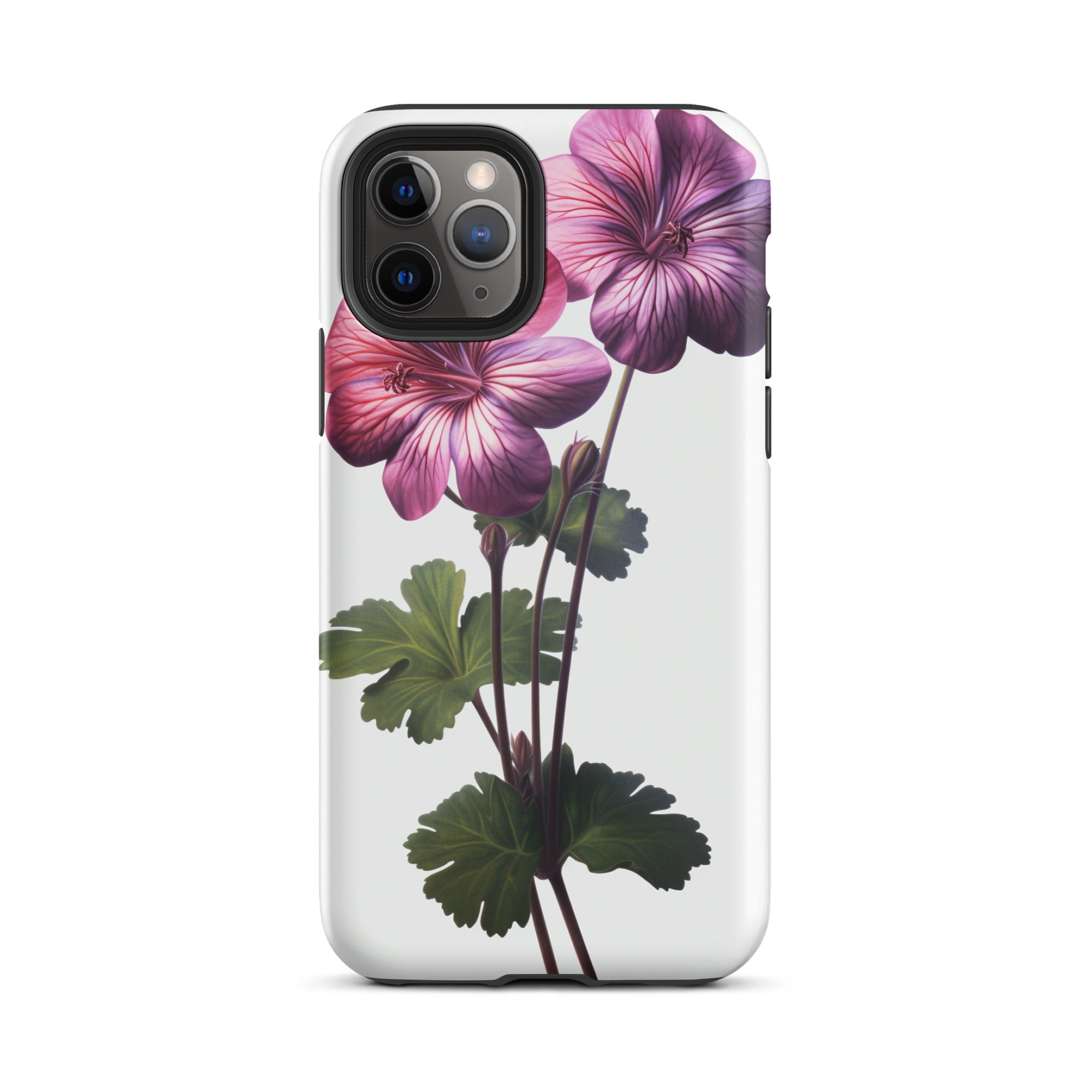 Pink Geranium Flower iPhone Case by Visual Verse - Image 4