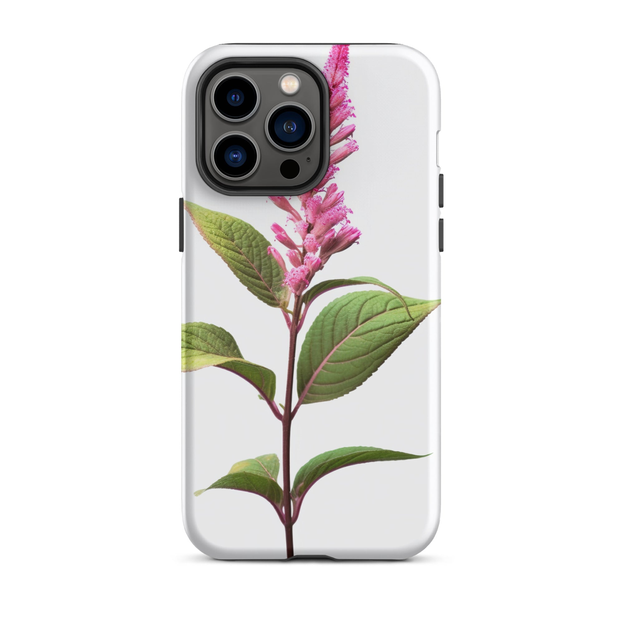 Pink Knotweed Flower iPhone Case by Visual Verse - Image 30