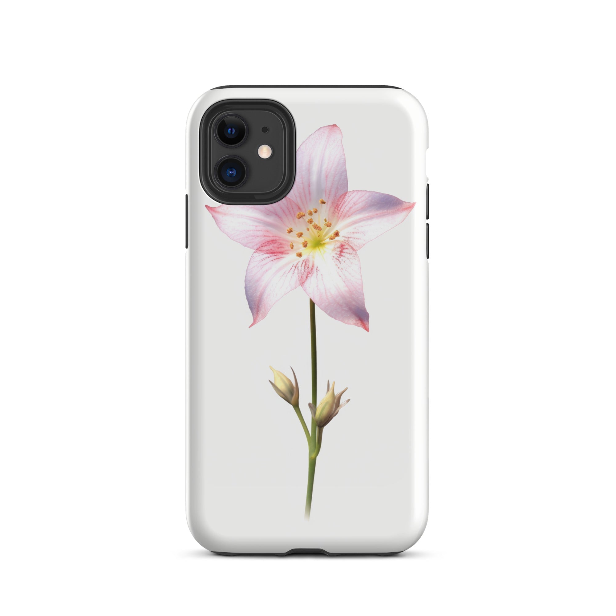 Pink Star Flower iPhone Case by Visual Verse - Image 1