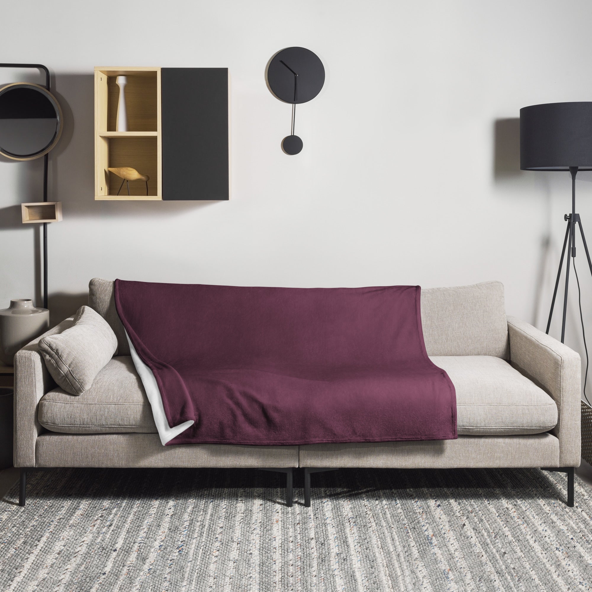 Plum Color Blanket by Visual Verse - Image 1