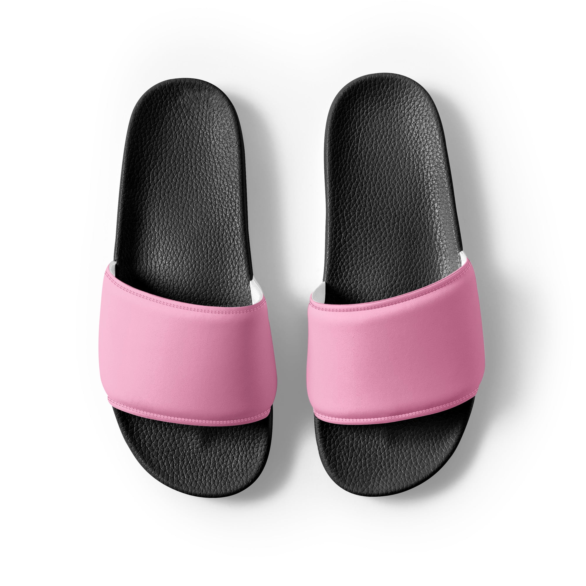 Powder Pink Color Women's Slides by Visual Verse - Image 2