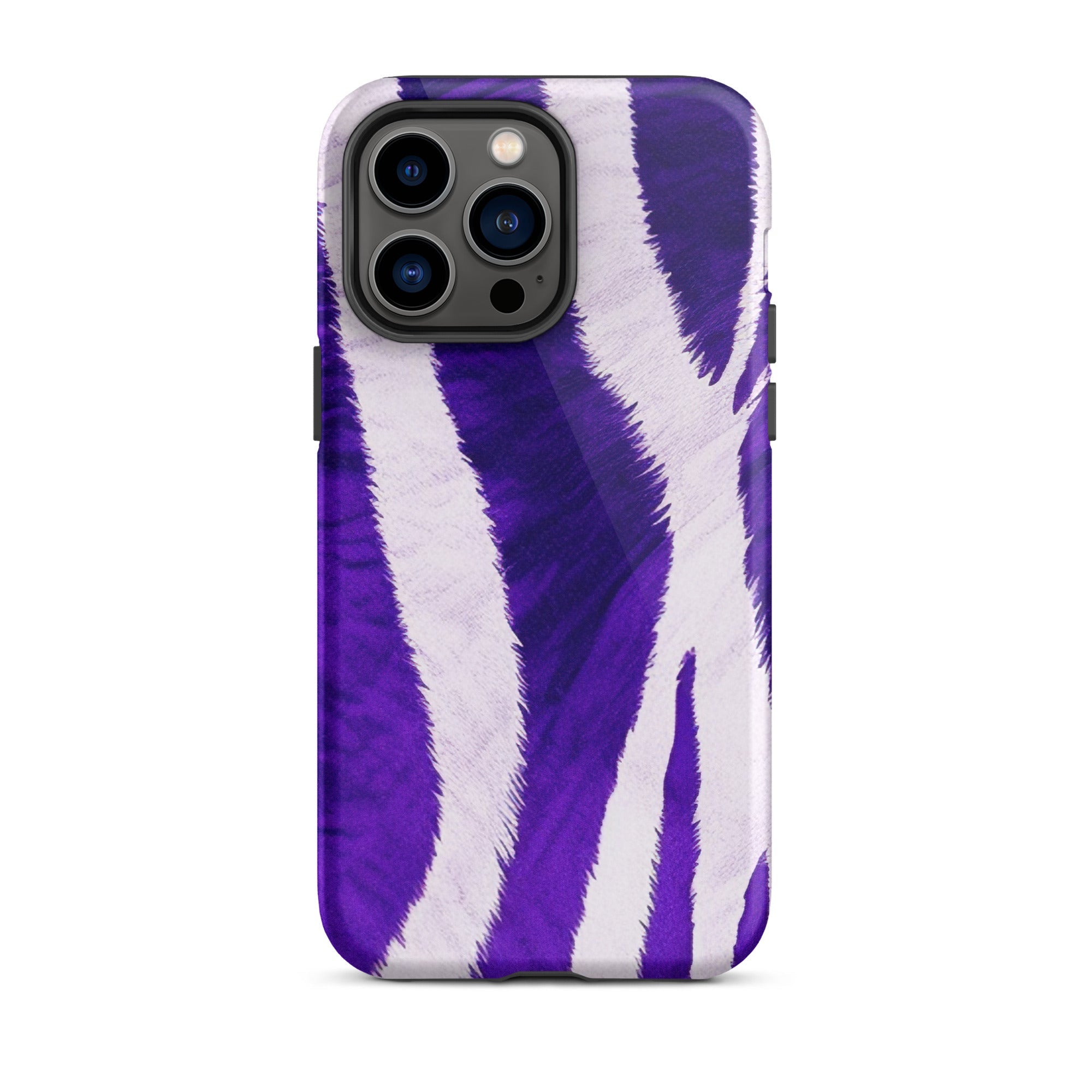 Purple Zebra Stripe iPhone Case by Visual Verse - Image 29