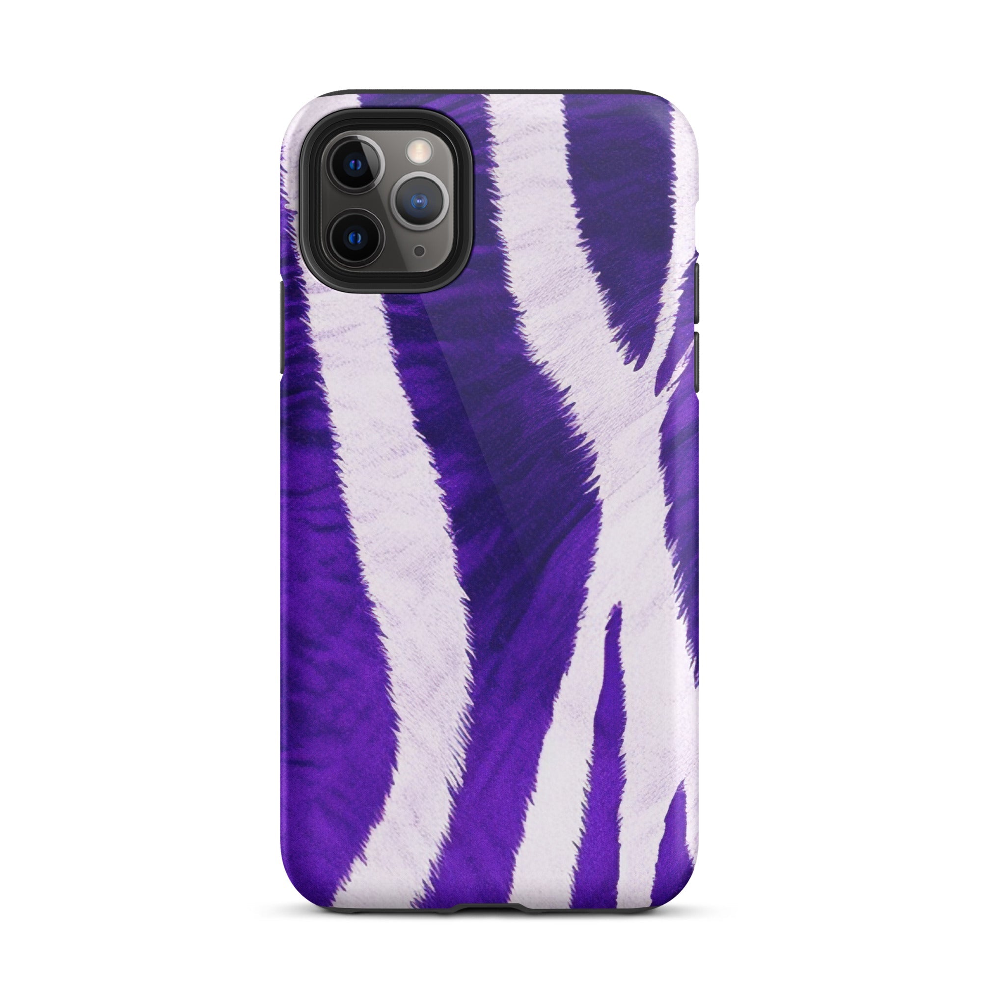 Purple Zebra Stripe iPhone Case by Visual Verse - Image 5