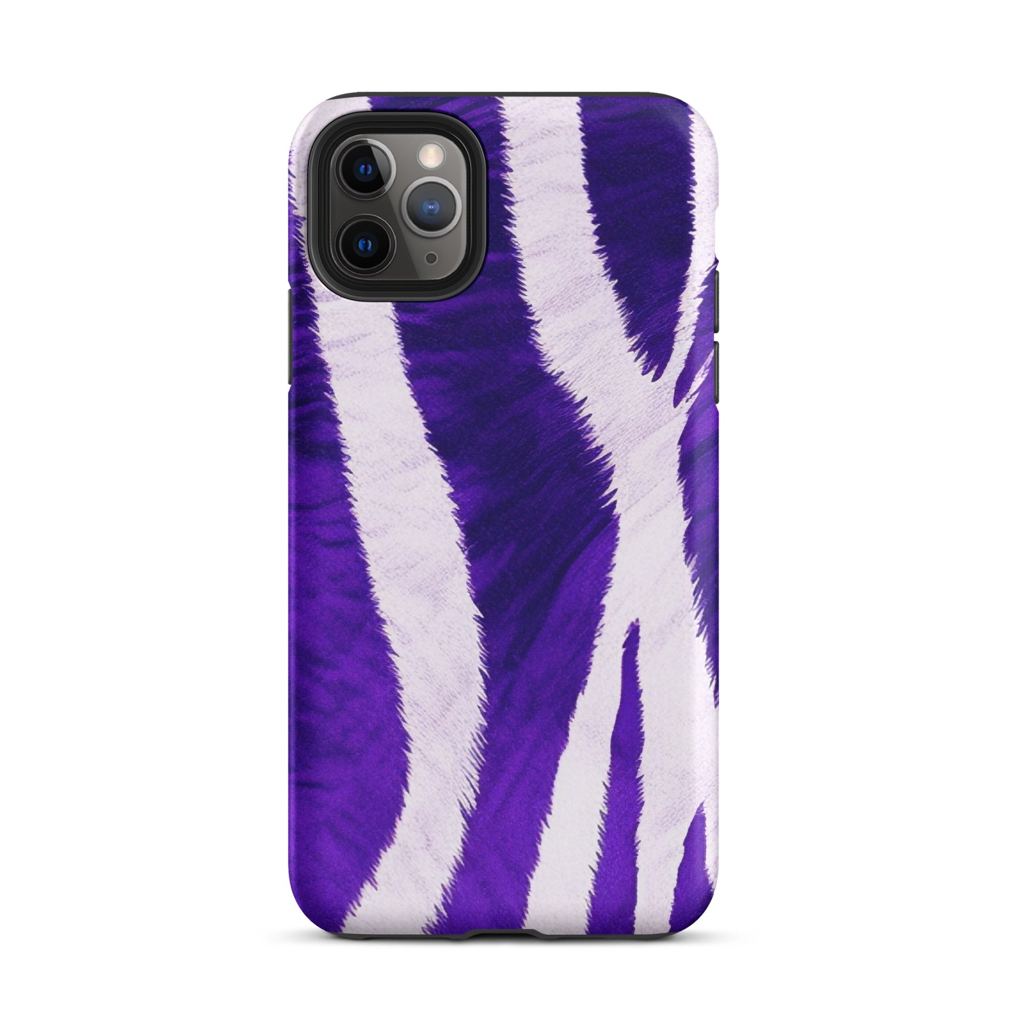 Purple Zebra Stripe iPhone Case by Visual Verse - Image 6