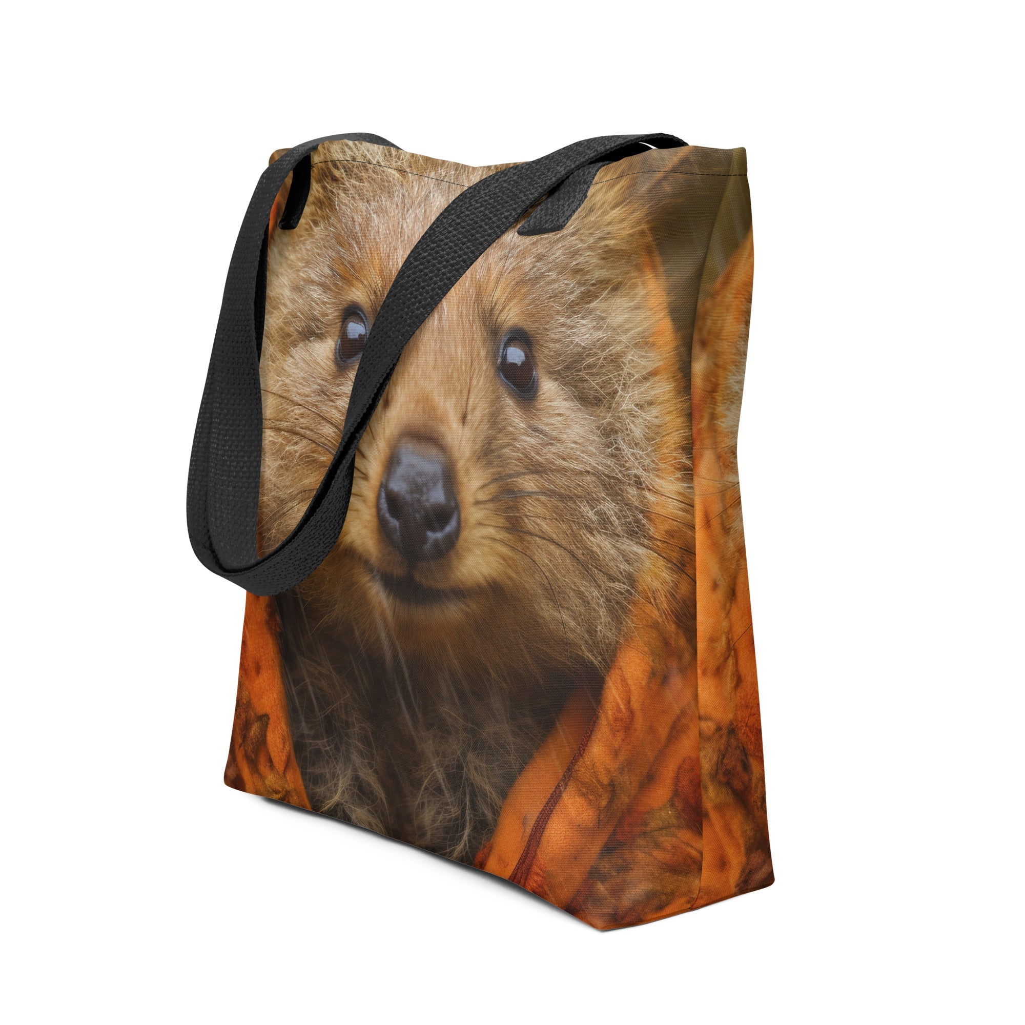 Quokka Fur Tote Bag by Visual Verse - Image 1