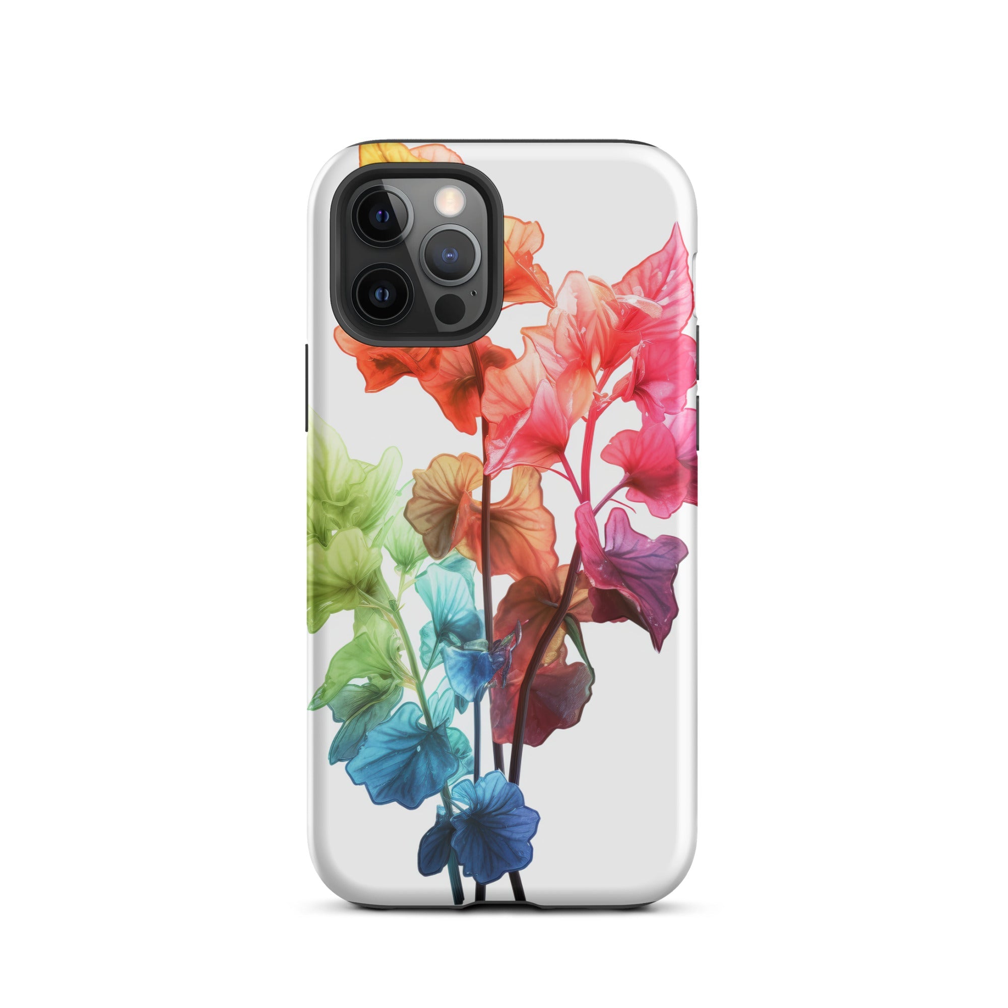 Rainbow Coral Bells Flower iPhone Case by Visual Verse - Image 12