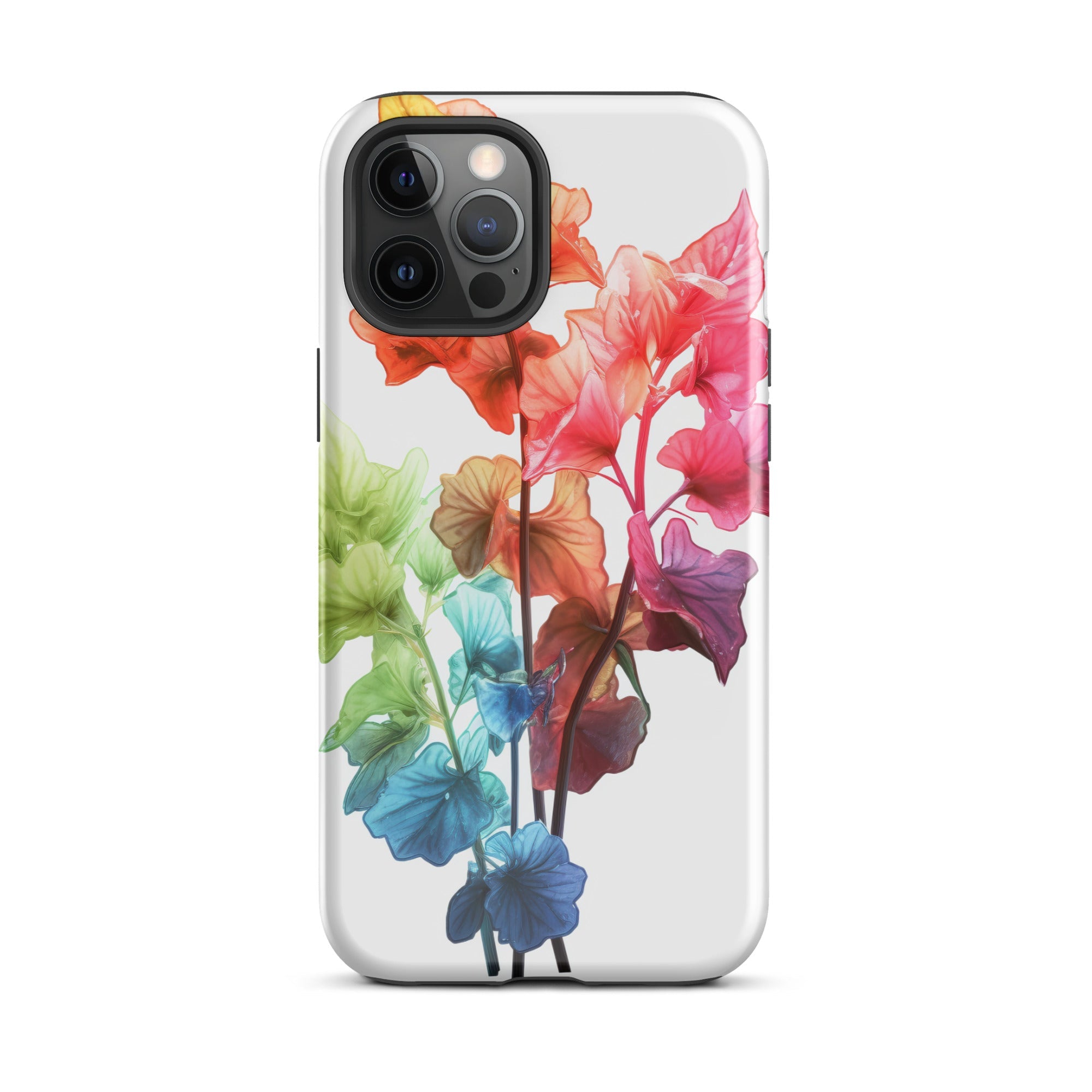 Rainbow Coral Bells Flower iPhone Case by Visual Verse - Image 13