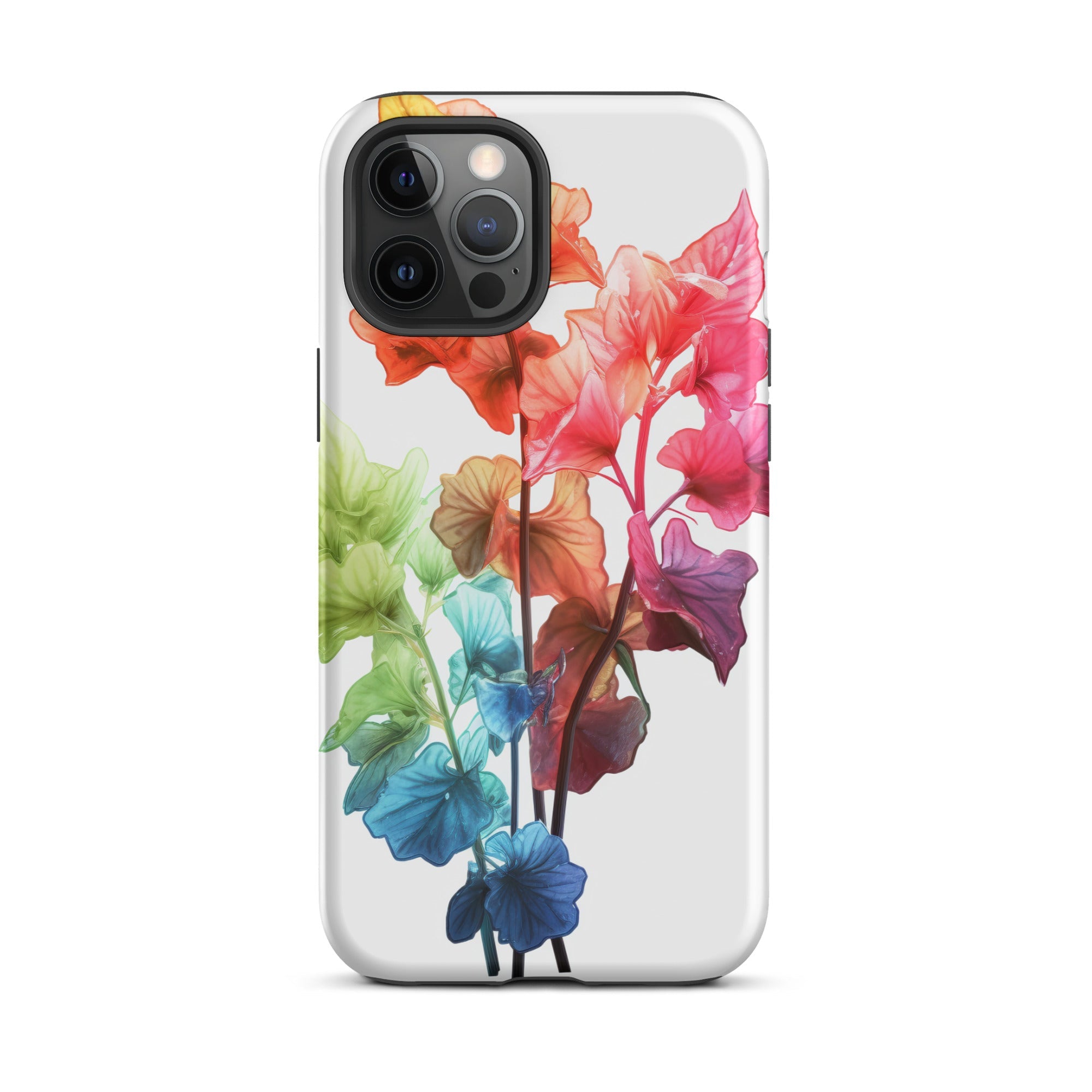 Rainbow Coral Bells Flower iPhone Case by Visual Verse - Image 14