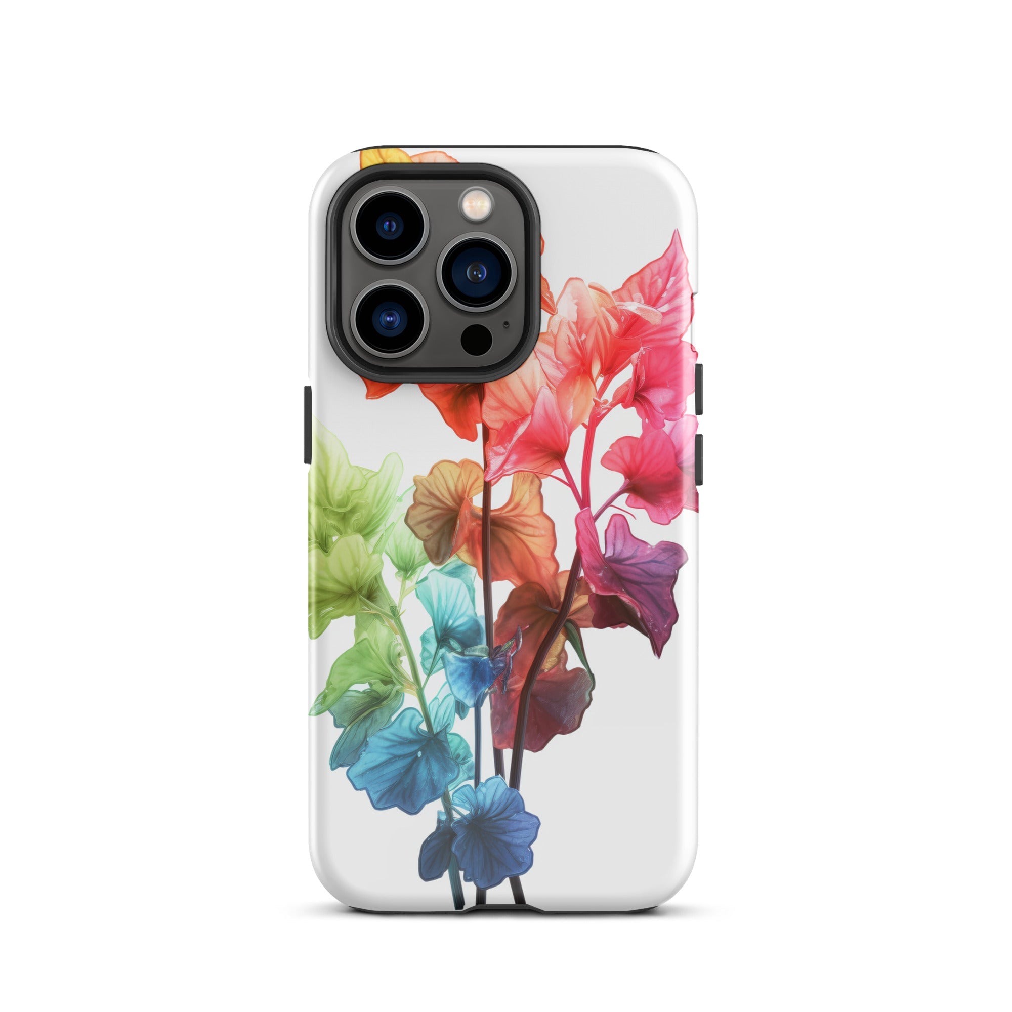 Rainbow Coral Bells Flower iPhone Case by Visual Verse - Image 19