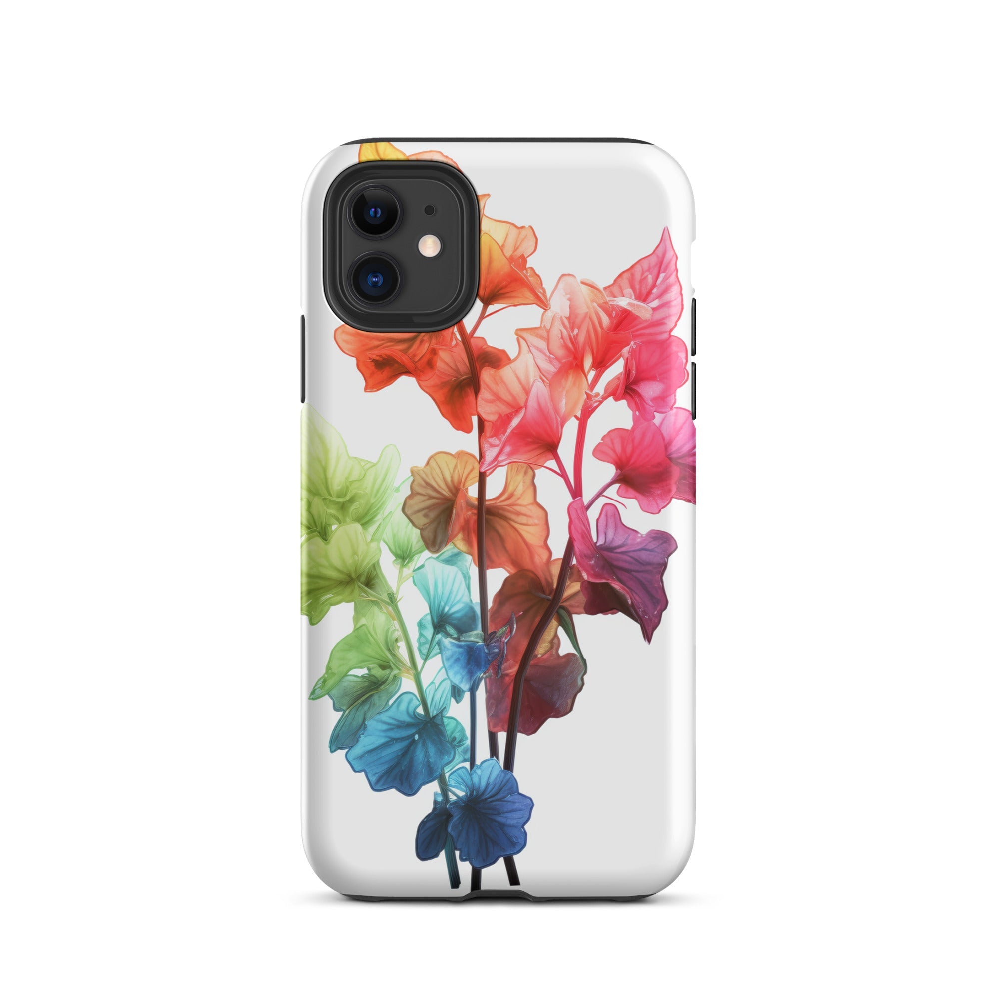 Rainbow Coral Bells Flower iPhone Case by Visual Verse - Image 2