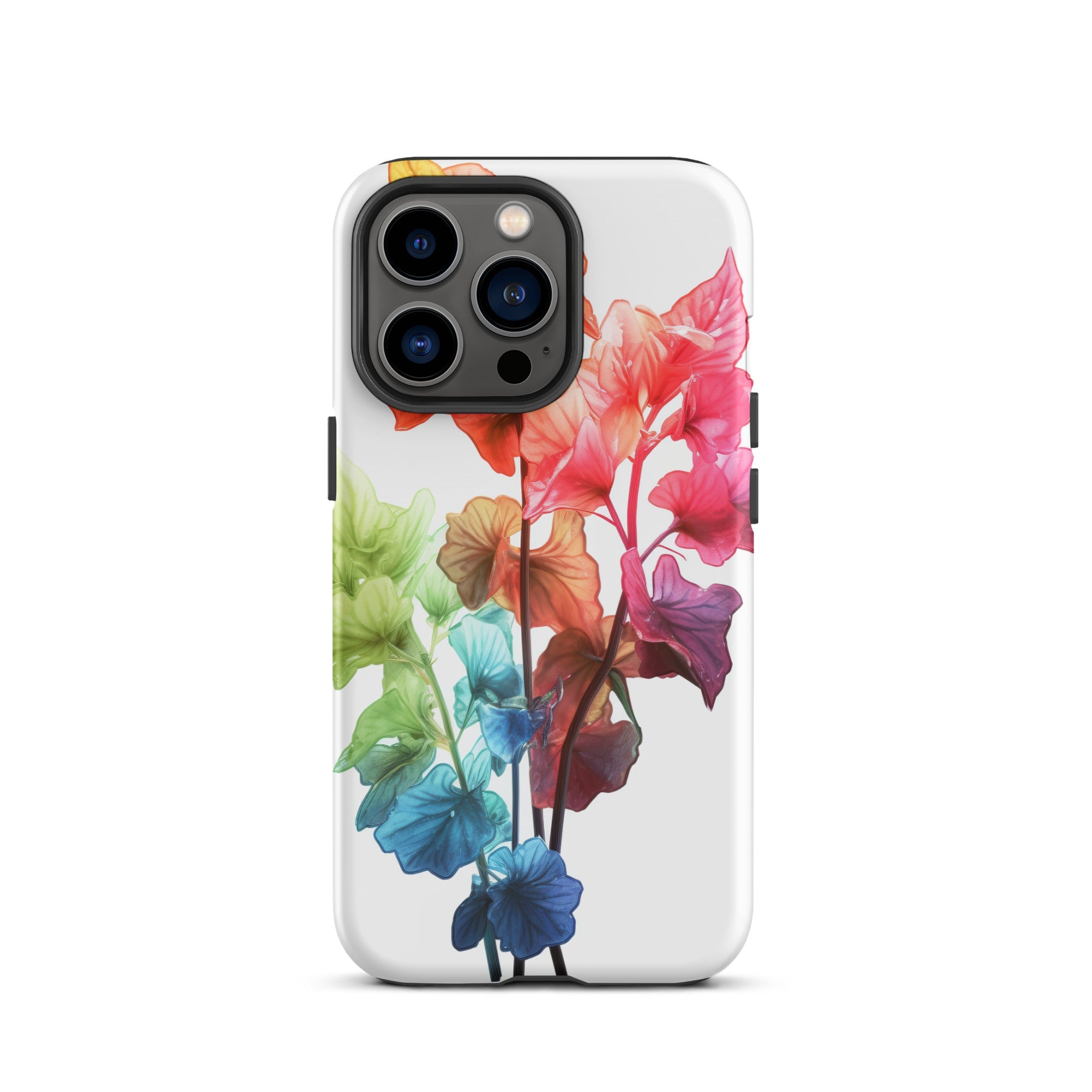 Rainbow Coral Bells Flower iPhone Case by Visual Verse - Image 20