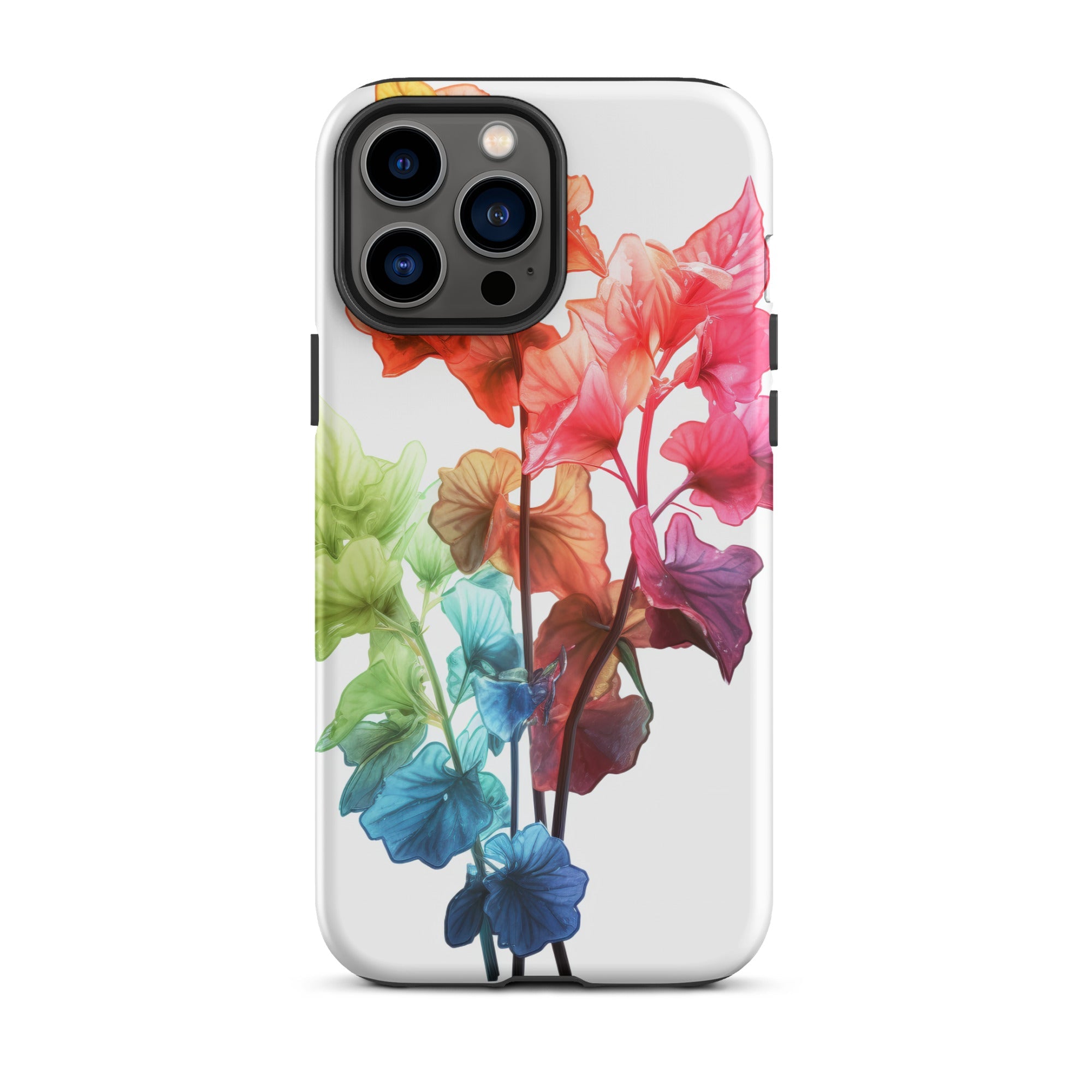 Rainbow Coral Bells Flower iPhone Case by Visual Verse - Image 22