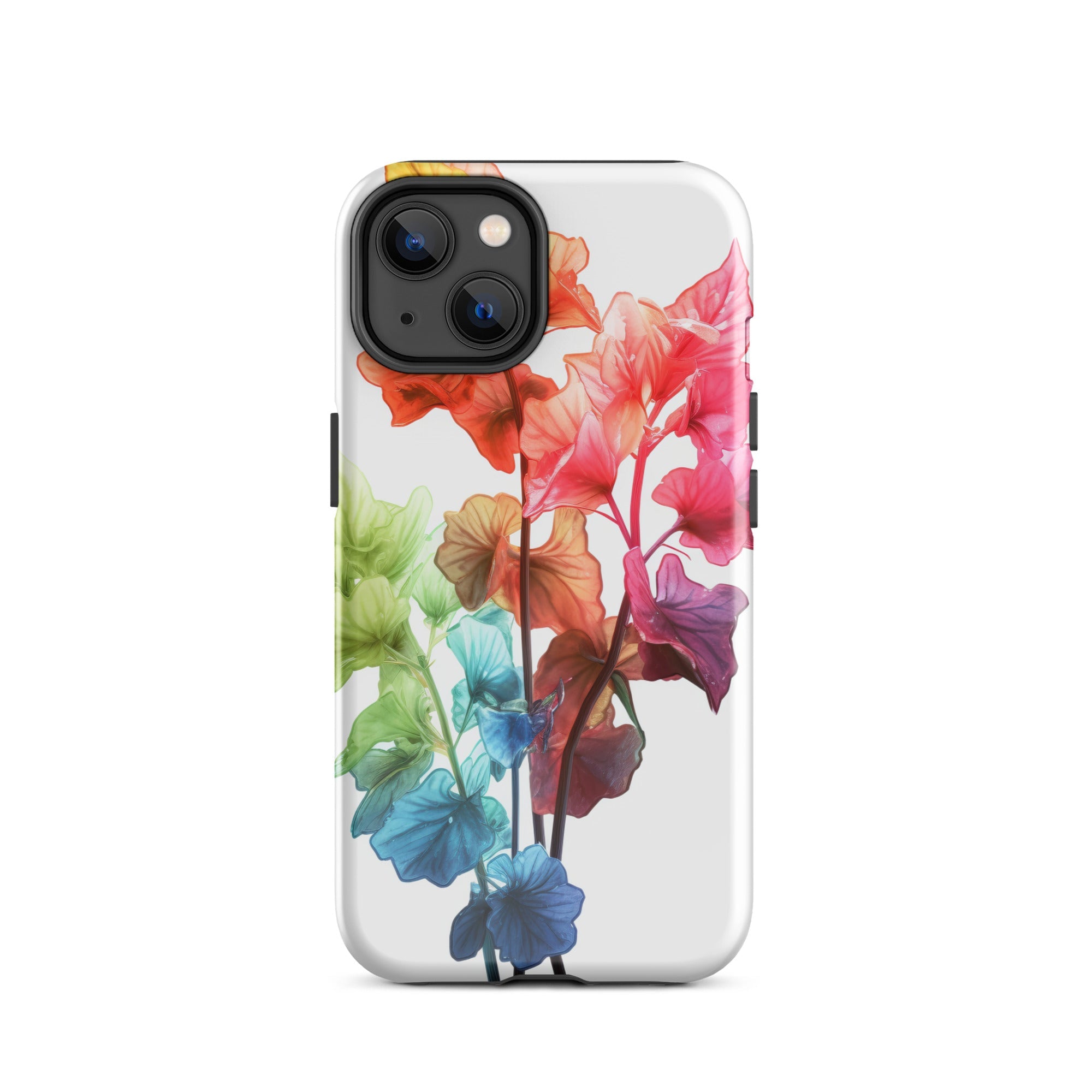 Rainbow Coral Bells Flower iPhone Case by Visual Verse - Image 23