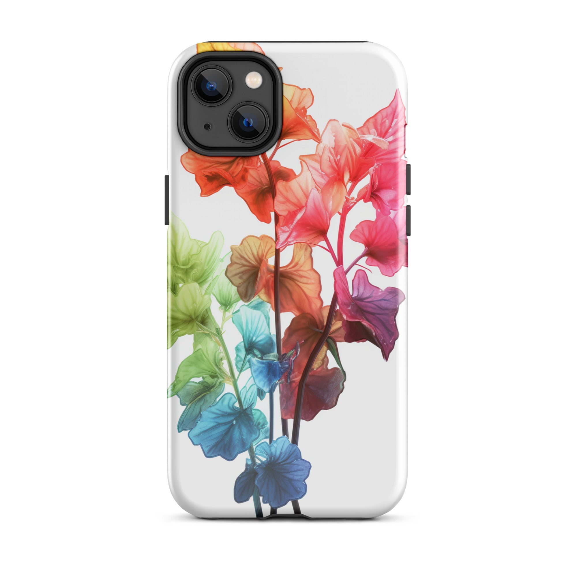 Rainbow Coral Bells Flower iPhone Case by Visual Verse - Image 25