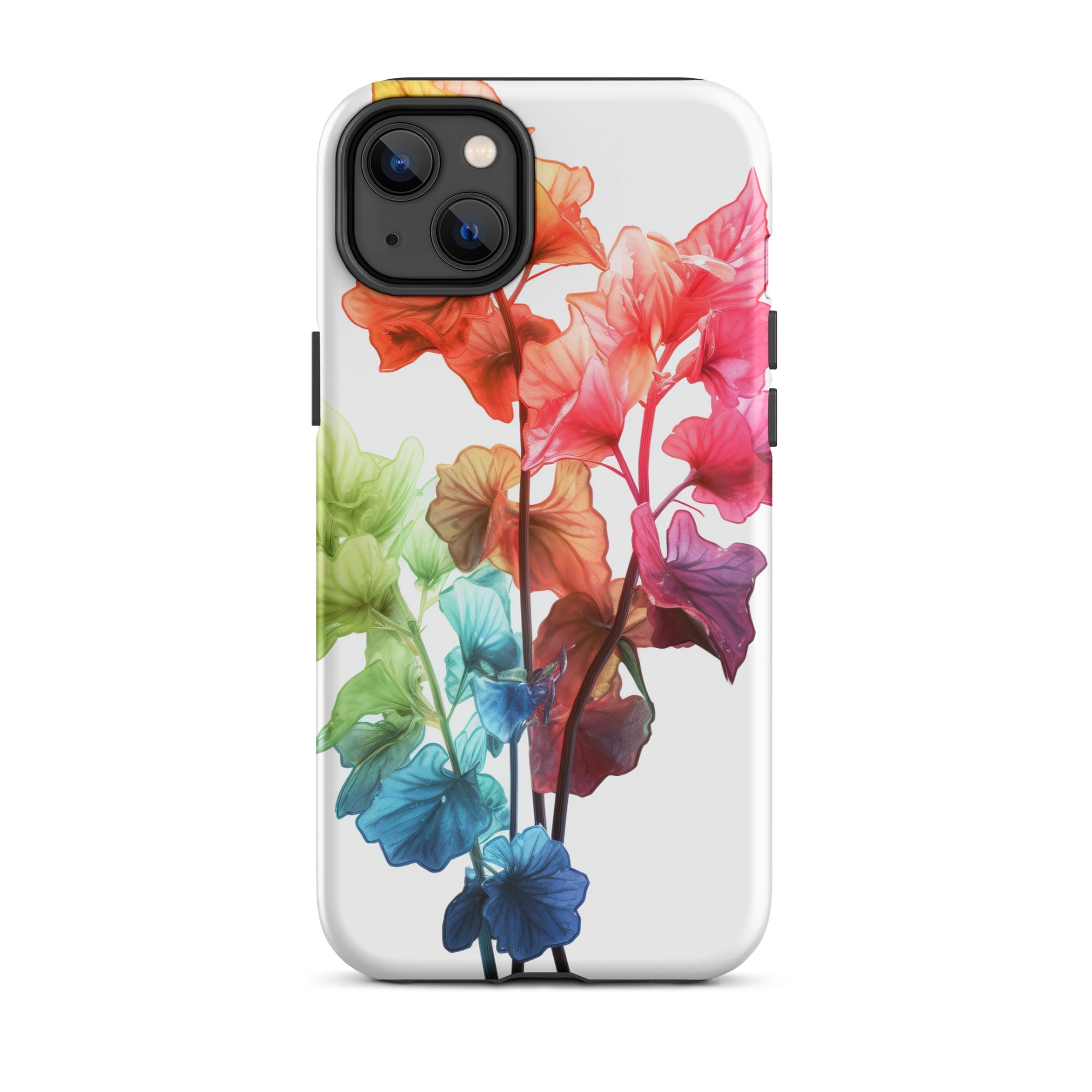 Rainbow Coral Bells Flower iPhone Case by Visual Verse - Image 26