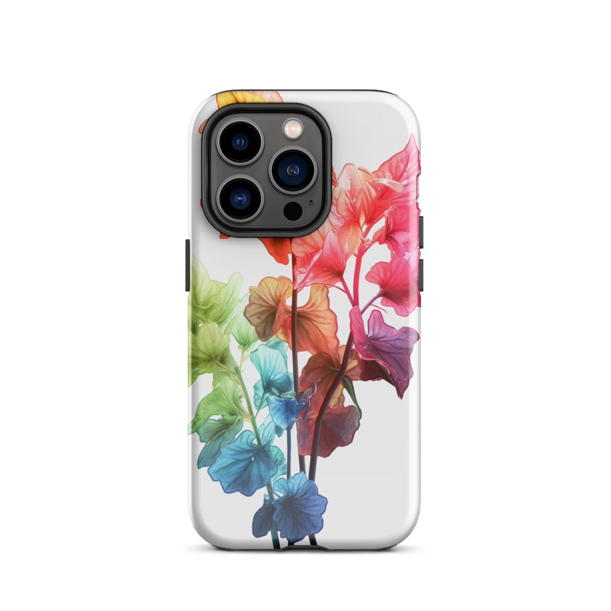Rainbow Coral Bells Flower iPhone Case by Visual Verse - Image 27