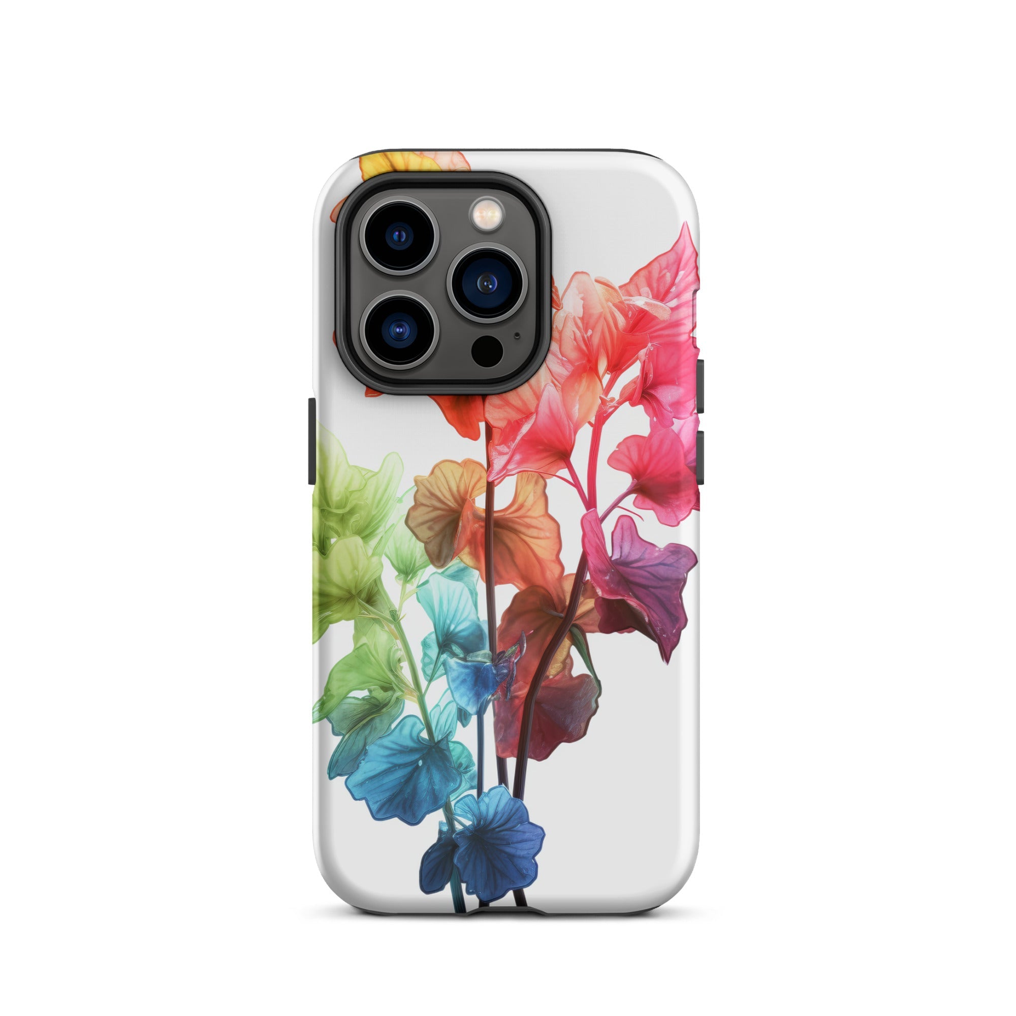 Rainbow Coral Bells Flower iPhone Case by Visual Verse - Image 28