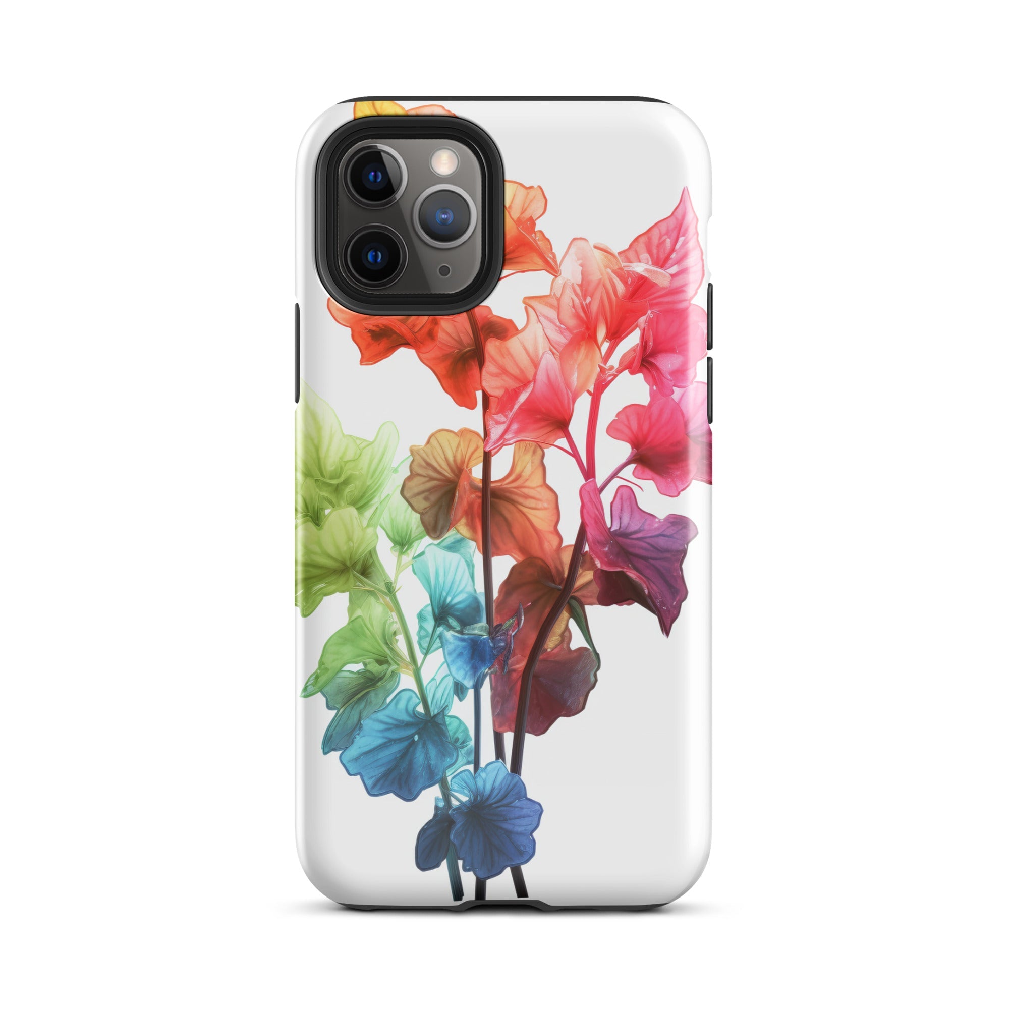 Rainbow Coral Bells Flower iPhone Case by Visual Verse - Image 3