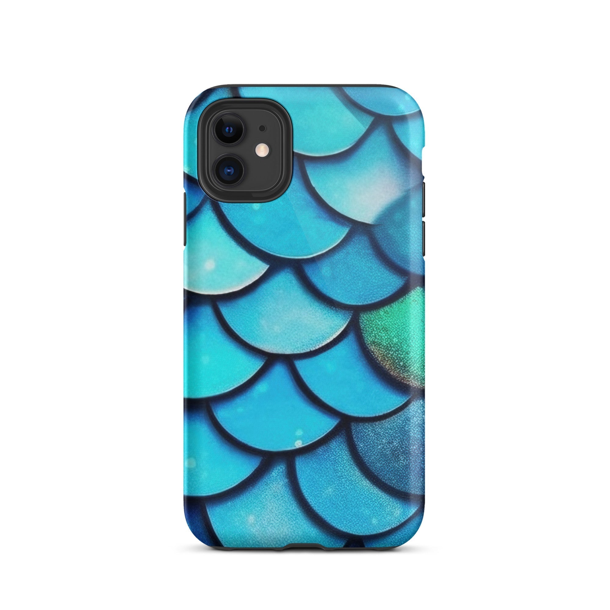 Rainbow Fish Scales iPhone Case by Visual Verse - Image 1