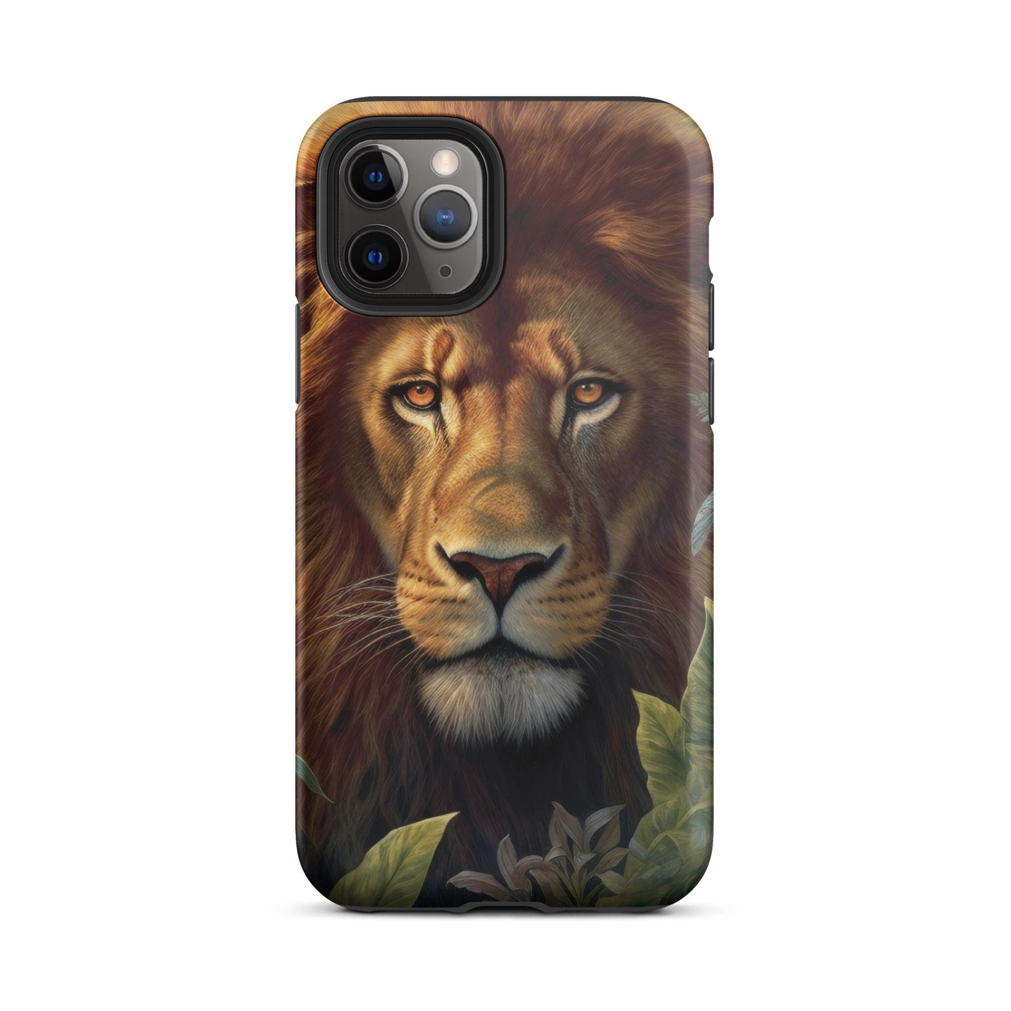 Realistic Lion Print iPhone Case by Visual Verse - Image 3