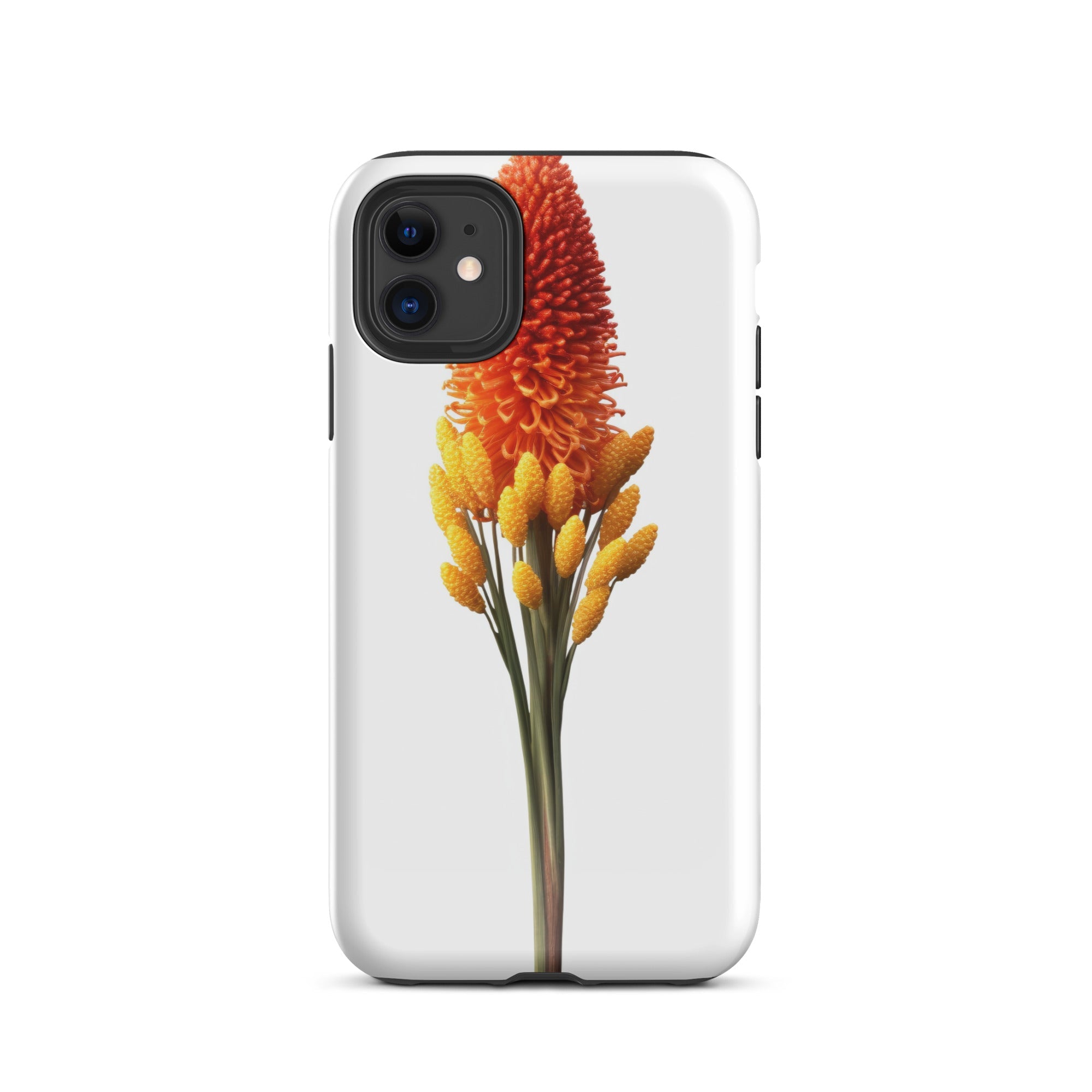 Red Hot Poker Flower iPhone Case by Visual Verse - Image 1