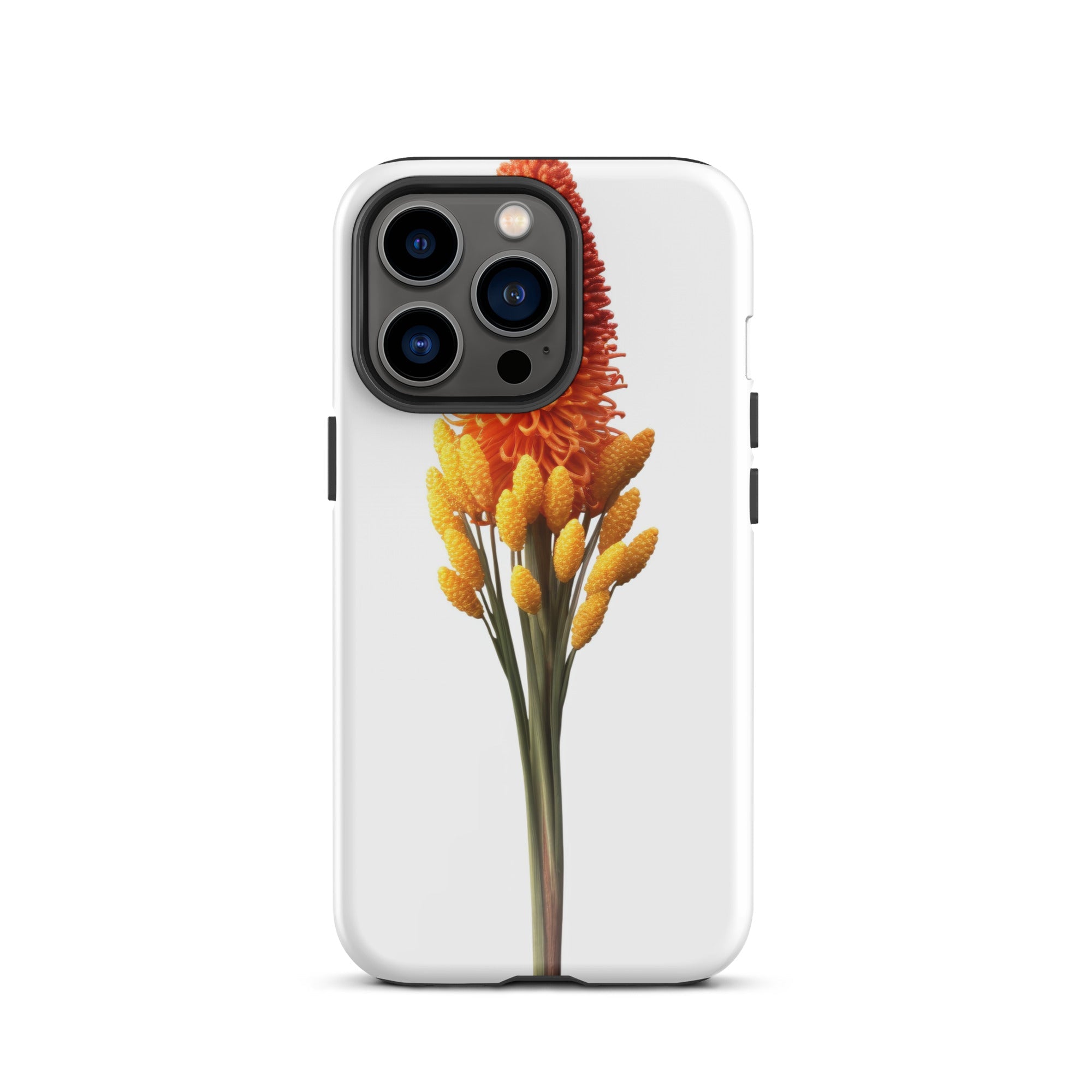 Red Hot Poker Flower iPhone Case by Visual Verse - Image 19