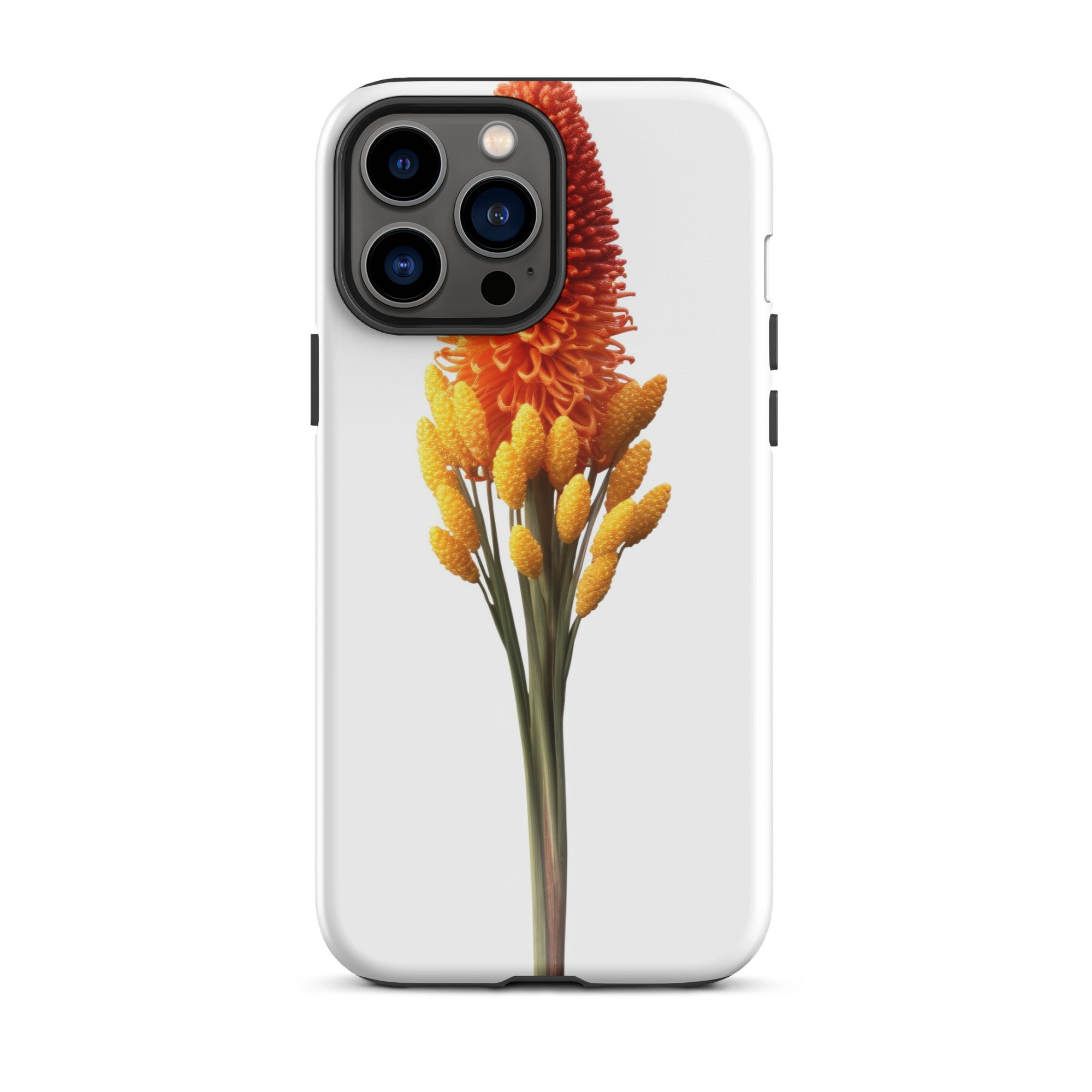 Red Hot Poker Flower iPhone Case by Visual Verse - Image 21
