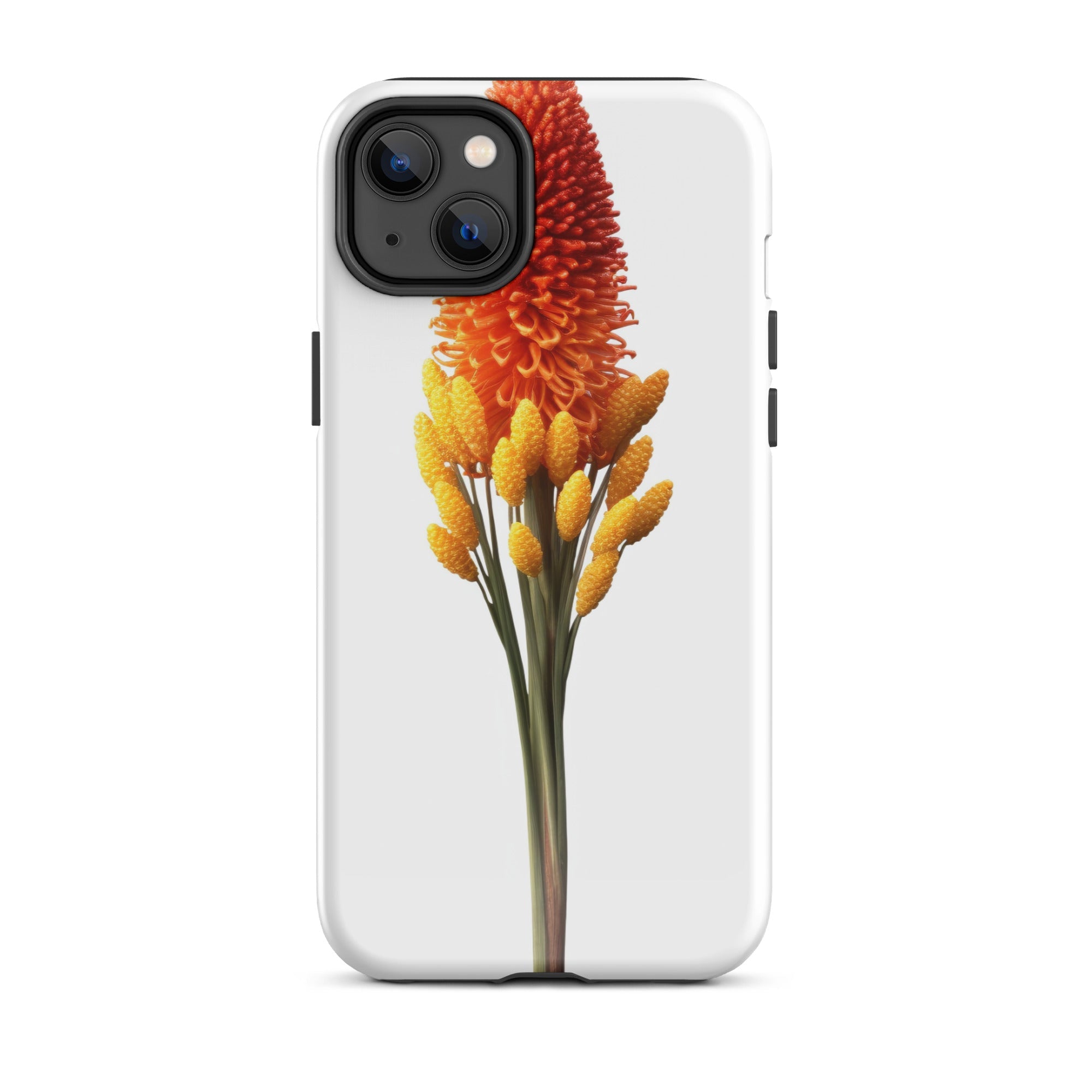 Red Hot Poker Flower iPhone Case by Visual Verse - Image 25