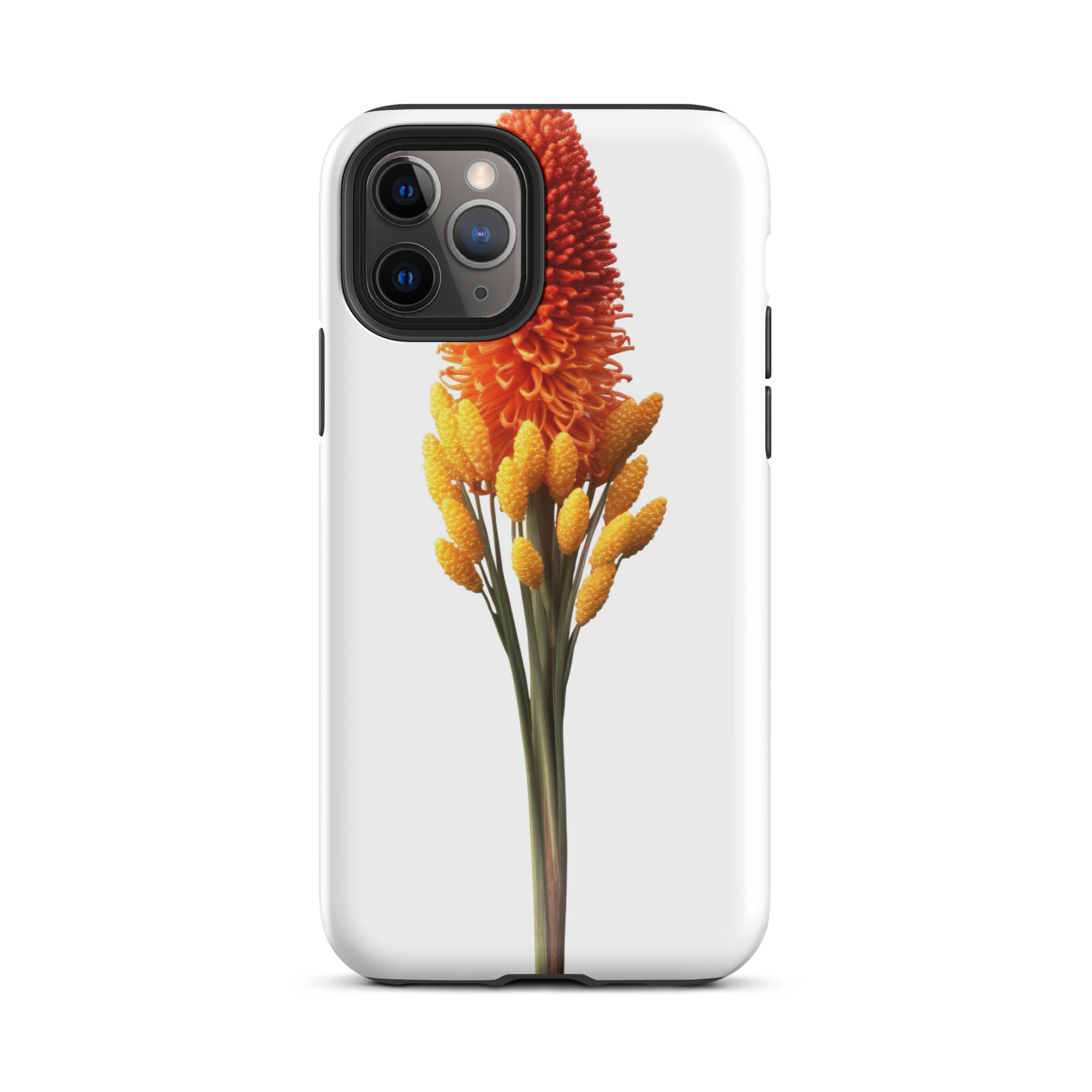 Red Hot Poker Flower iPhone Case by Visual Verse - Image 3