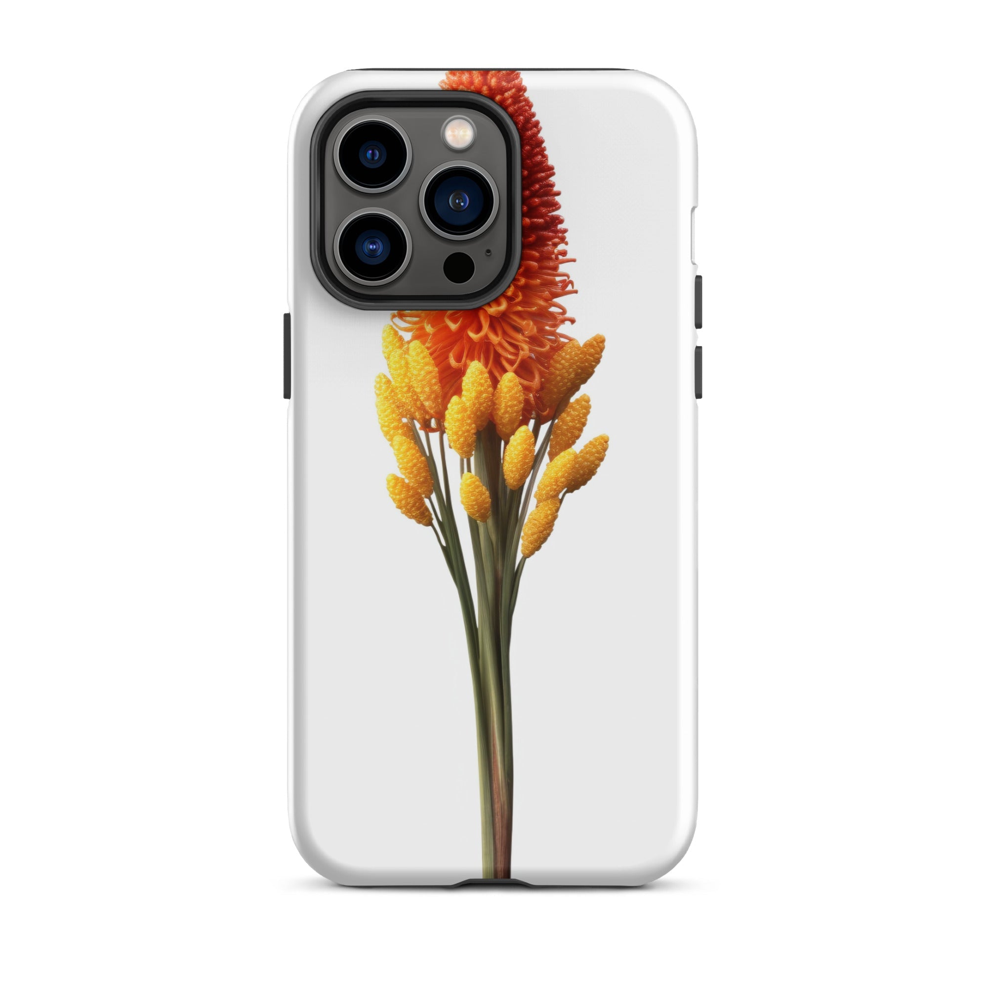 Red Hot Poker Flower iPhone Case by Visual Verse - Image 30
