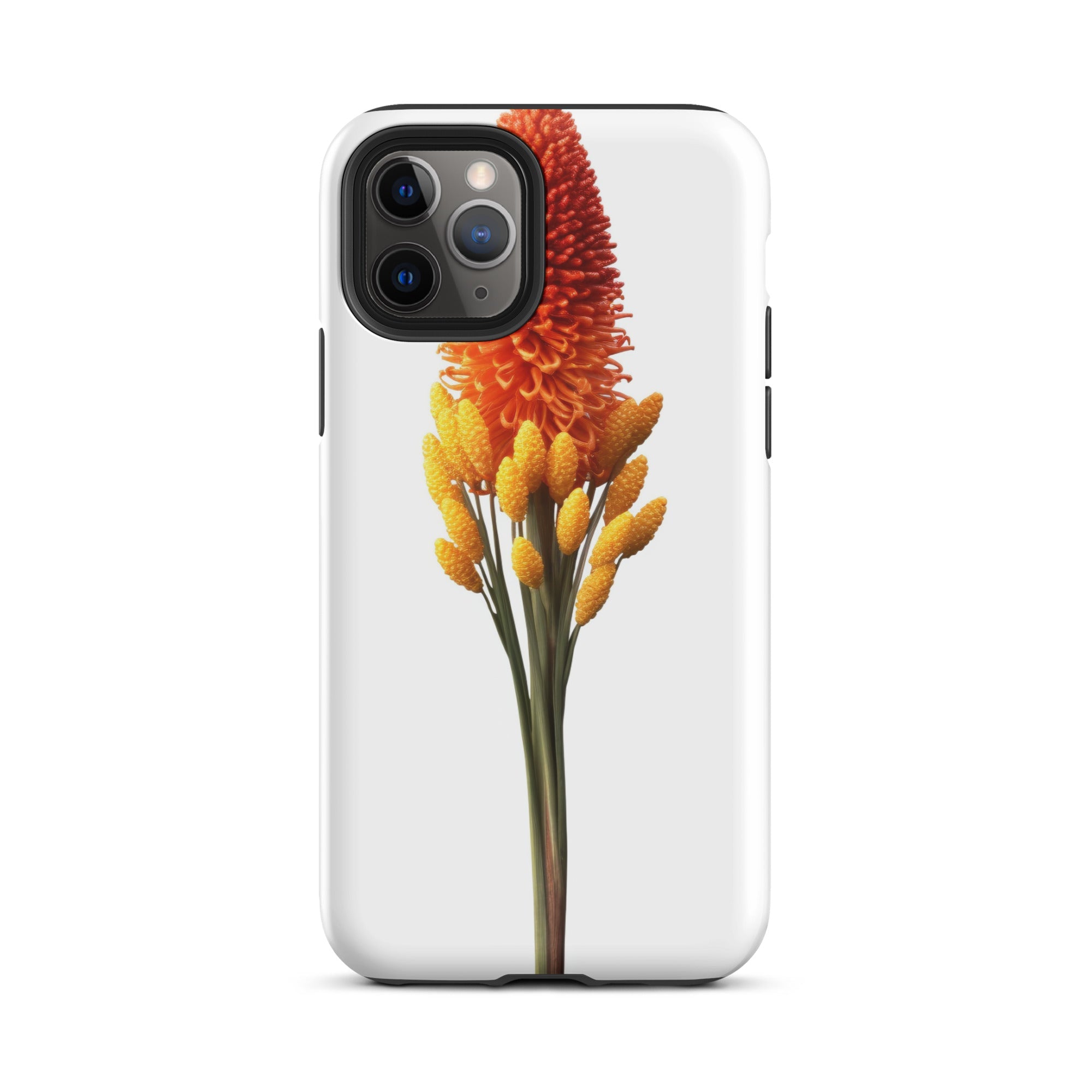 Red Hot Poker Flower iPhone Case by Visual Verse - Image 4