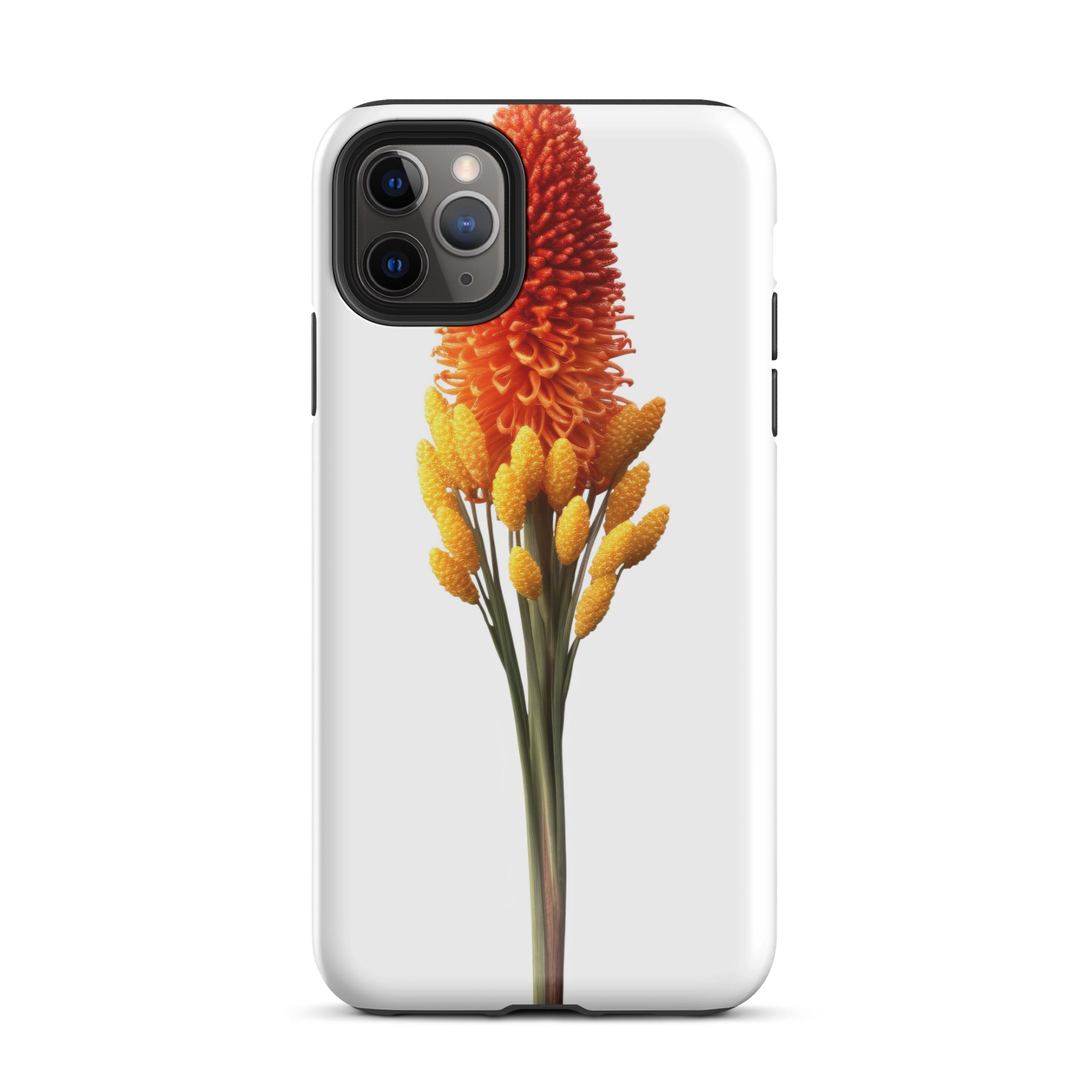 Red Hot Poker Flower iPhone Case by Visual Verse - Image 5