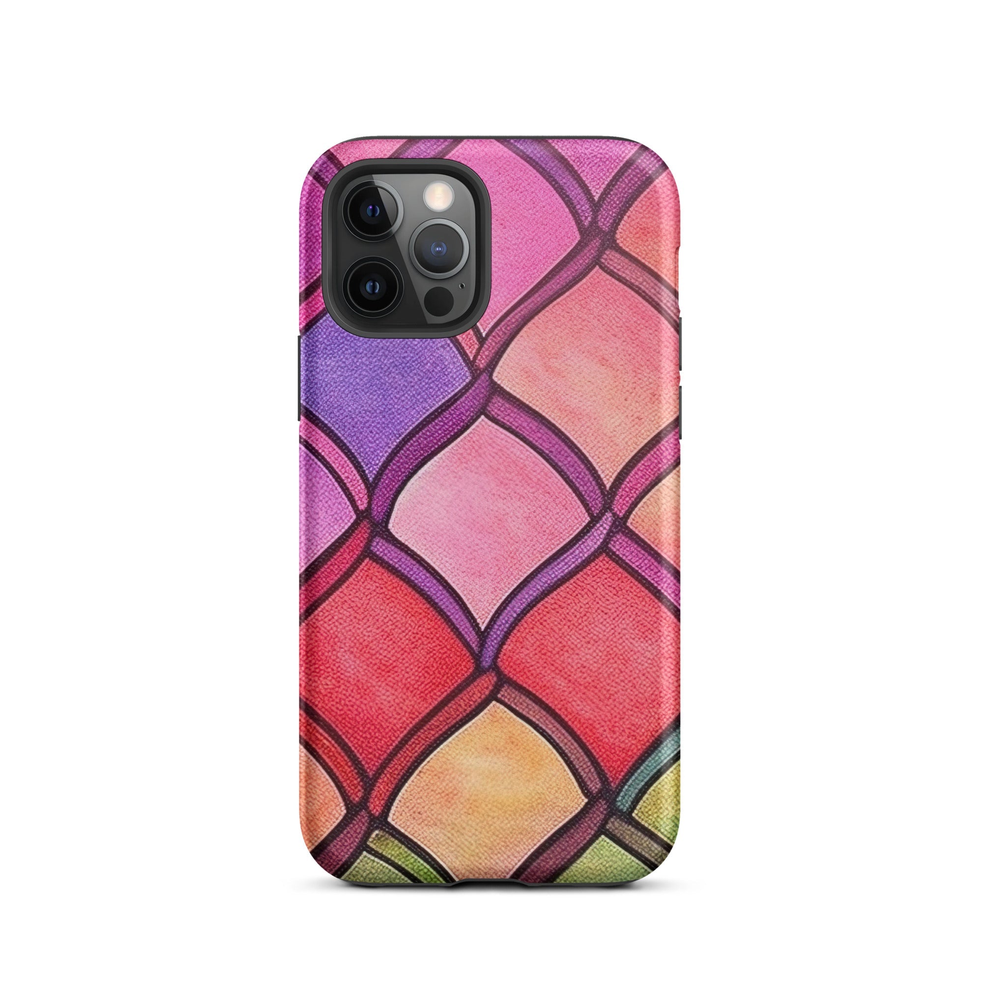 Red Rainbow Fish Scales iPhone Case by Visual Verse - Image 11